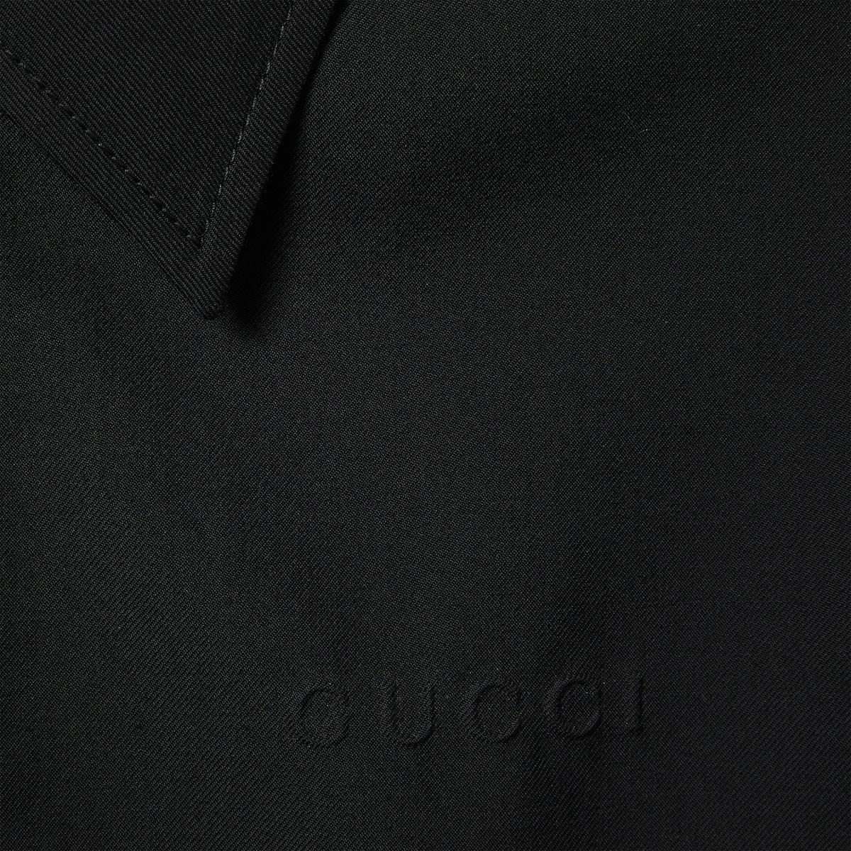 Embossed wool twill zip jacket - 6