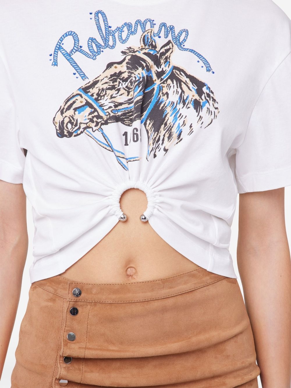 logo-print T-shirt - 6