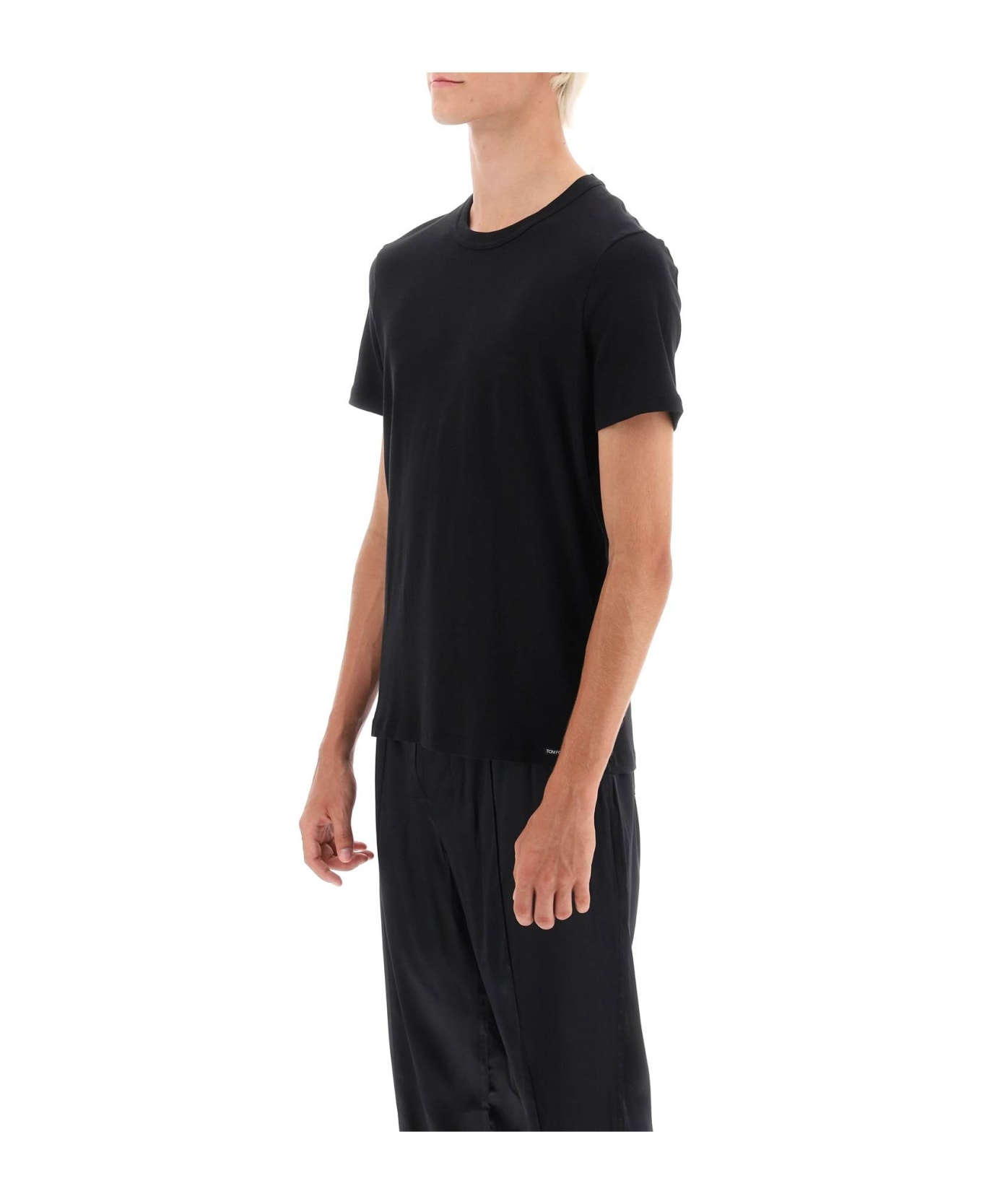 Cotton Crew-neck T-shirt - 4