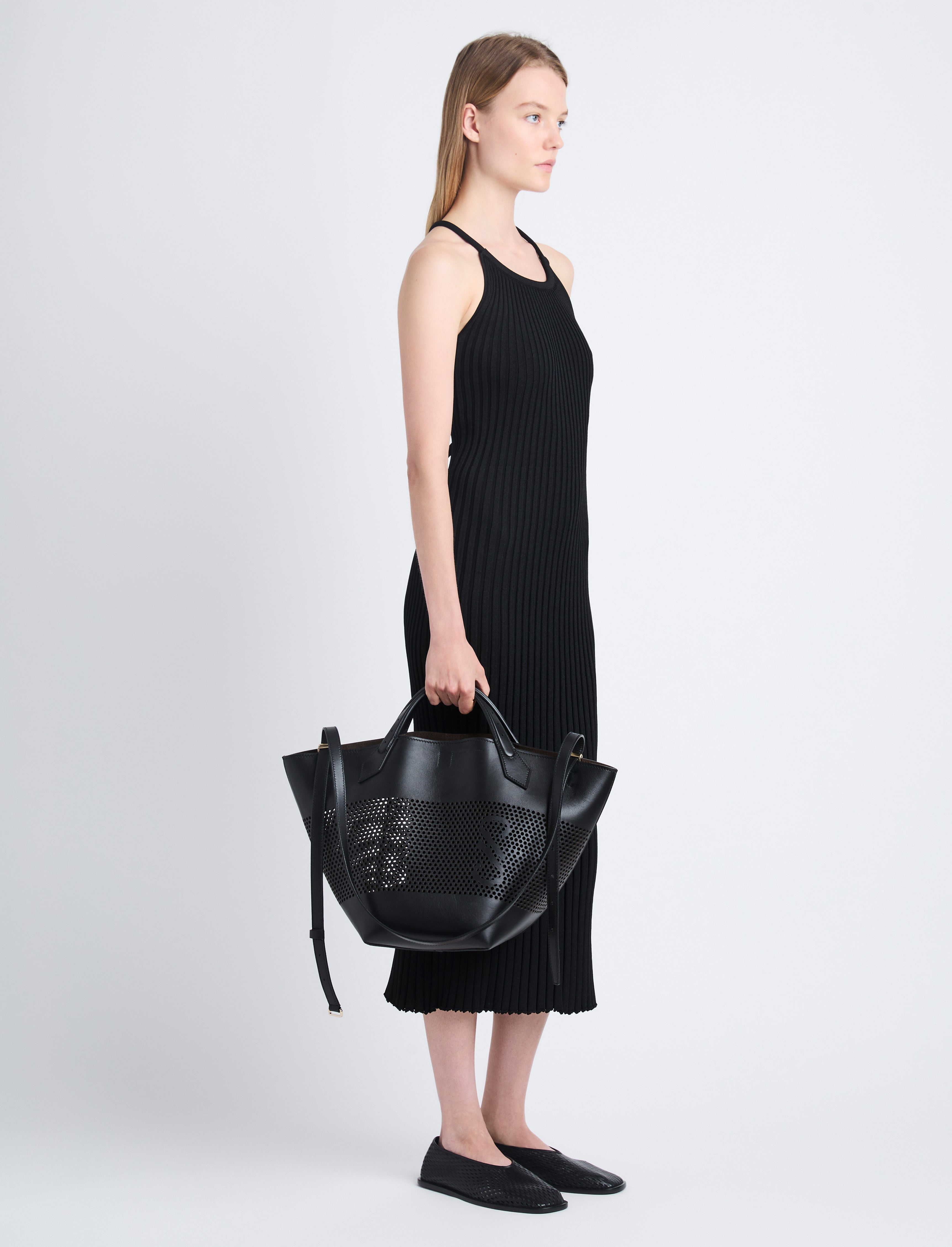 Large Chelsea Tote in Perforated Leather - 2