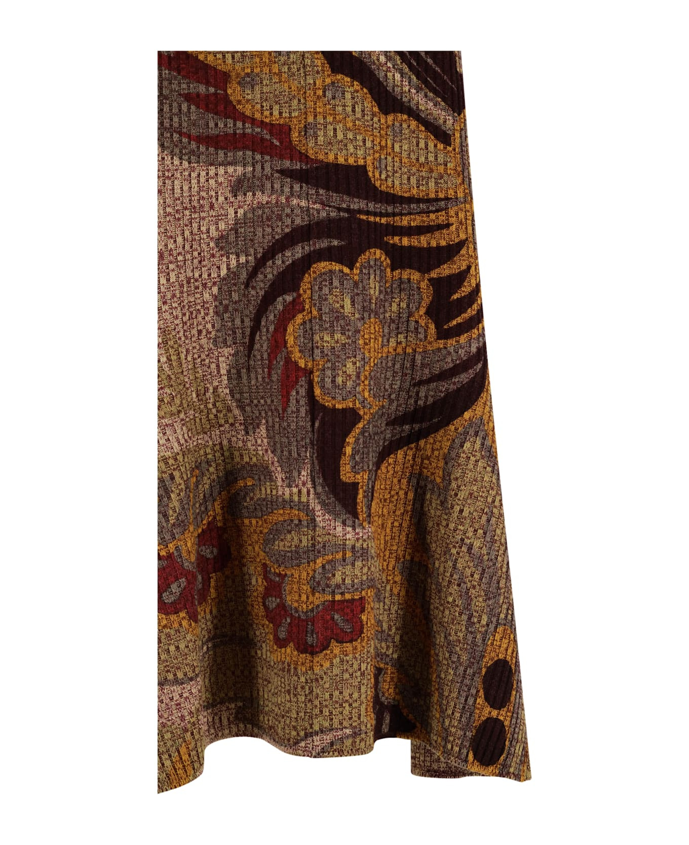 Skirt To Print Floral Paisley Midi - 3