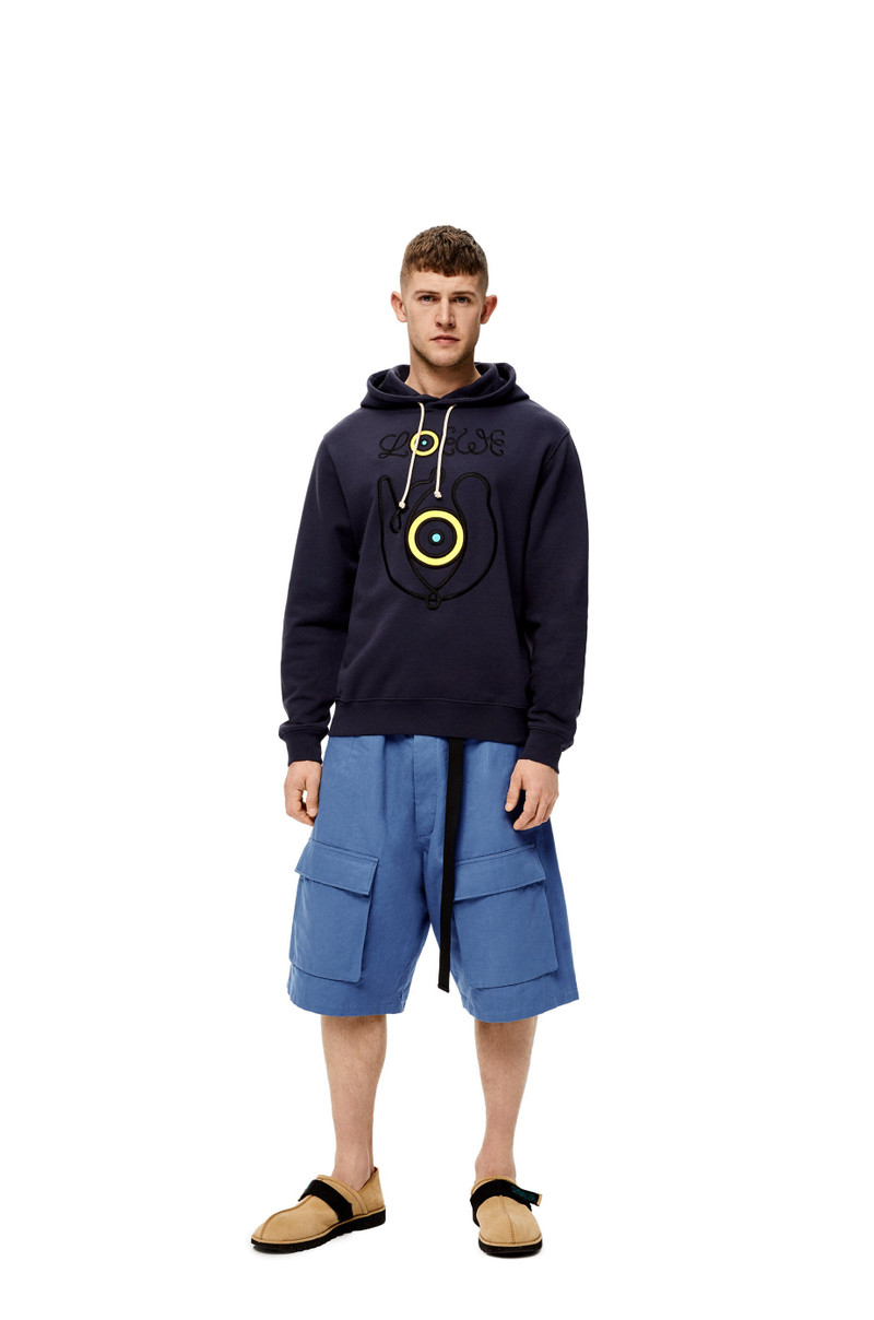 Loewe Cargo shorts in cotton and linen outlook