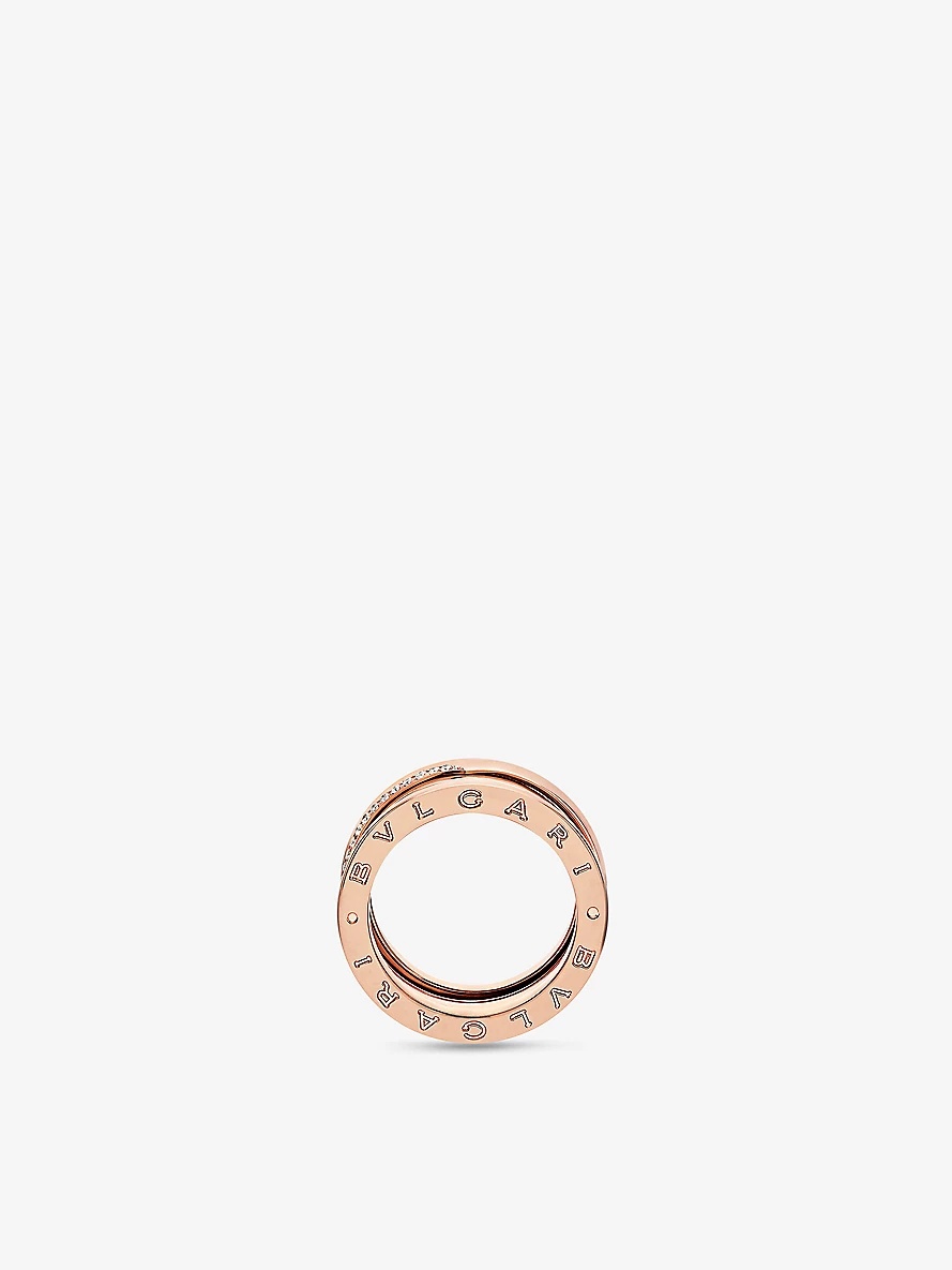 B.zero1 18ct rose gold and 0.18ct round brilliant-cut diamond ring - 2