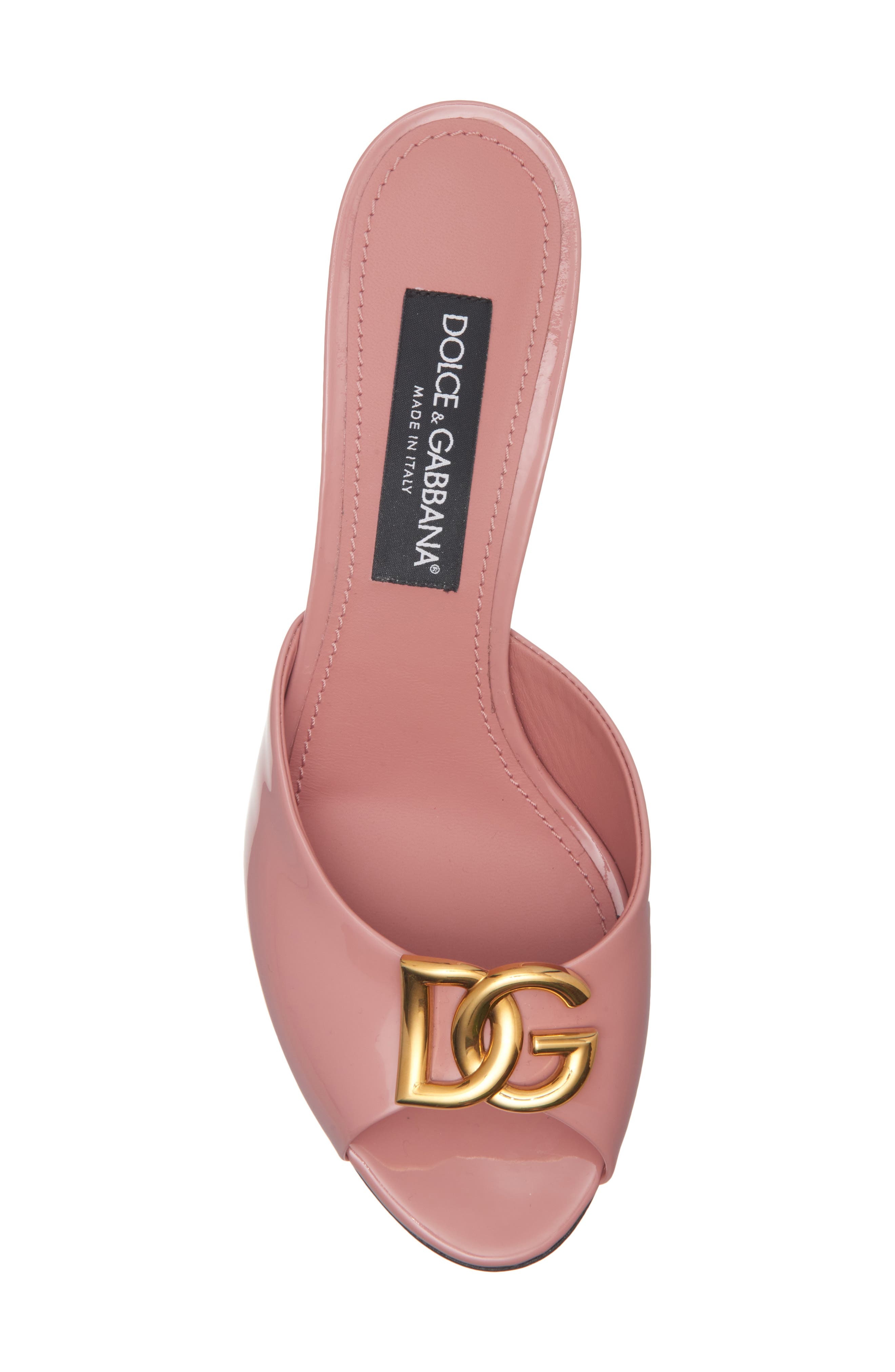 Dolce&Gabbana DG Logo Slide Sandal in Rosa at Nordstrom - 5