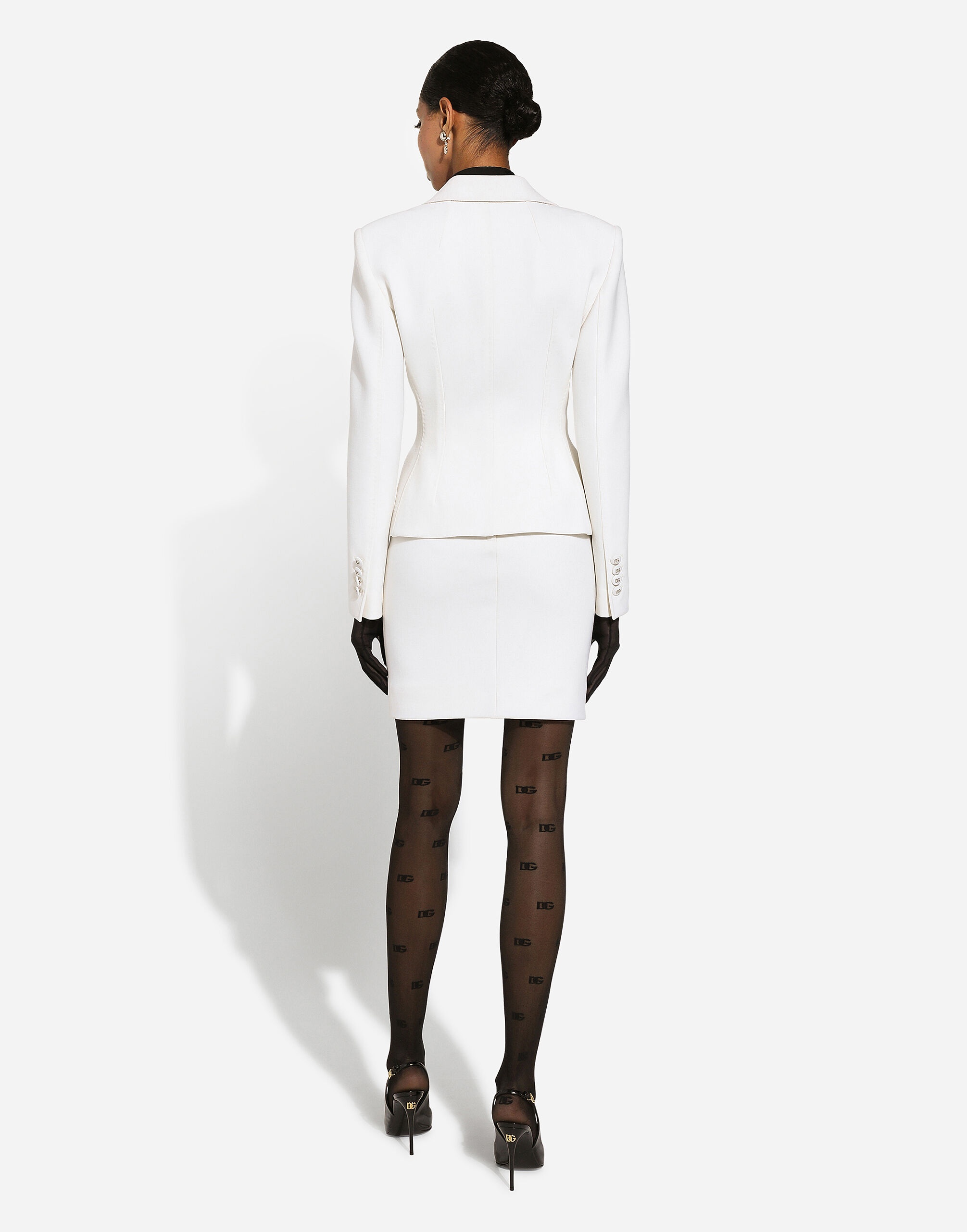 Straight-cut wool midi skirt - 3