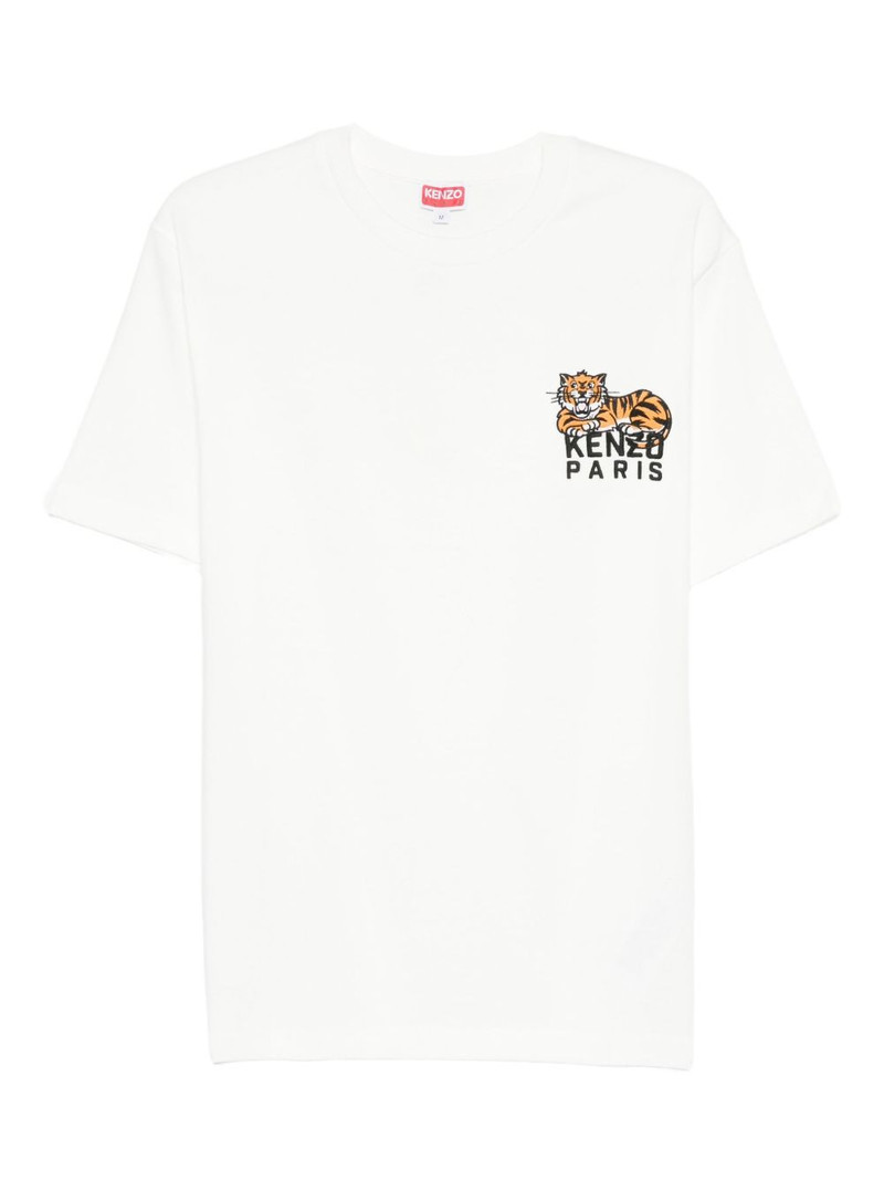 tiger-embroidered T-shirt 1