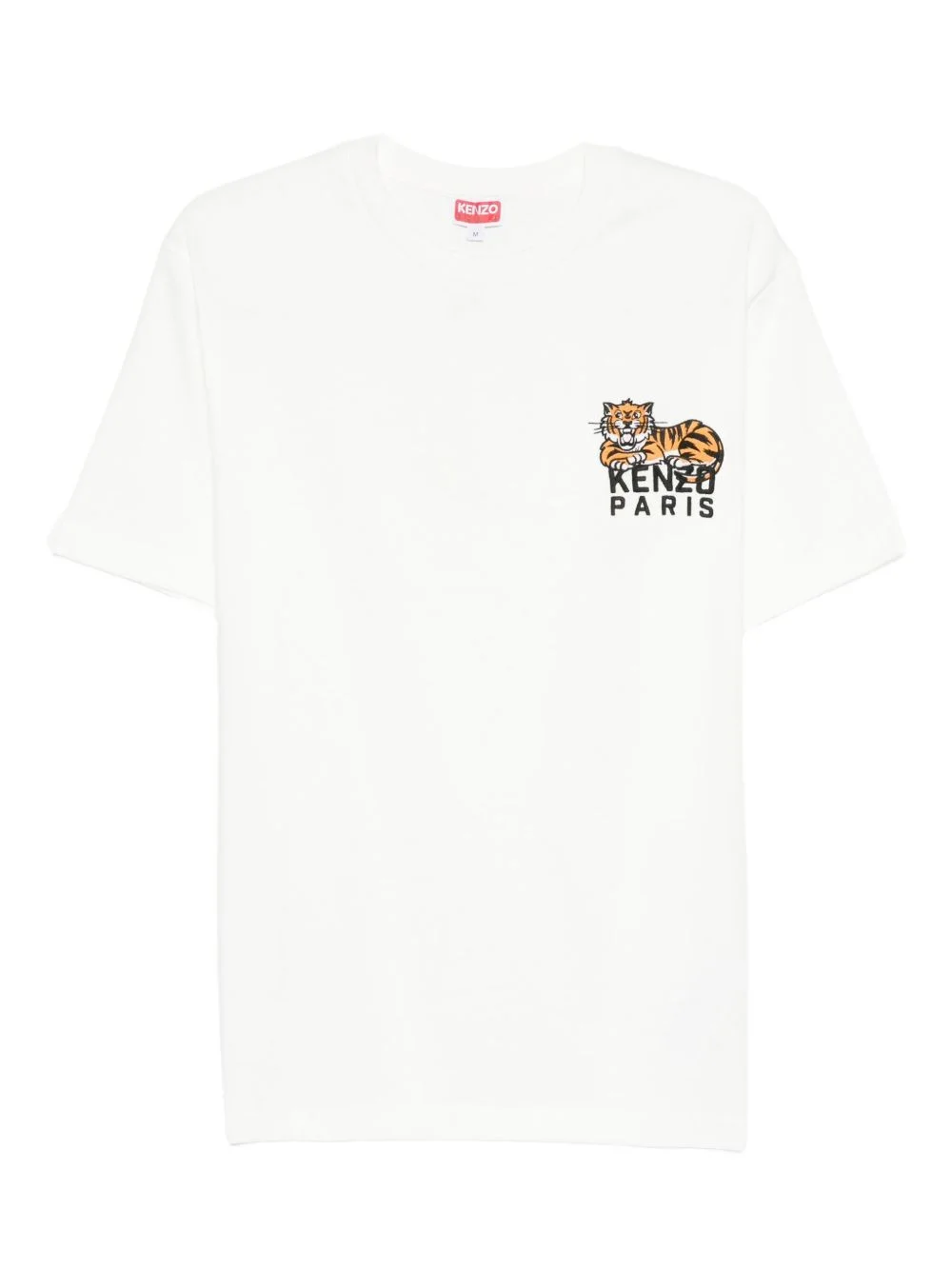 tiger-embroidered T-shirt - 1