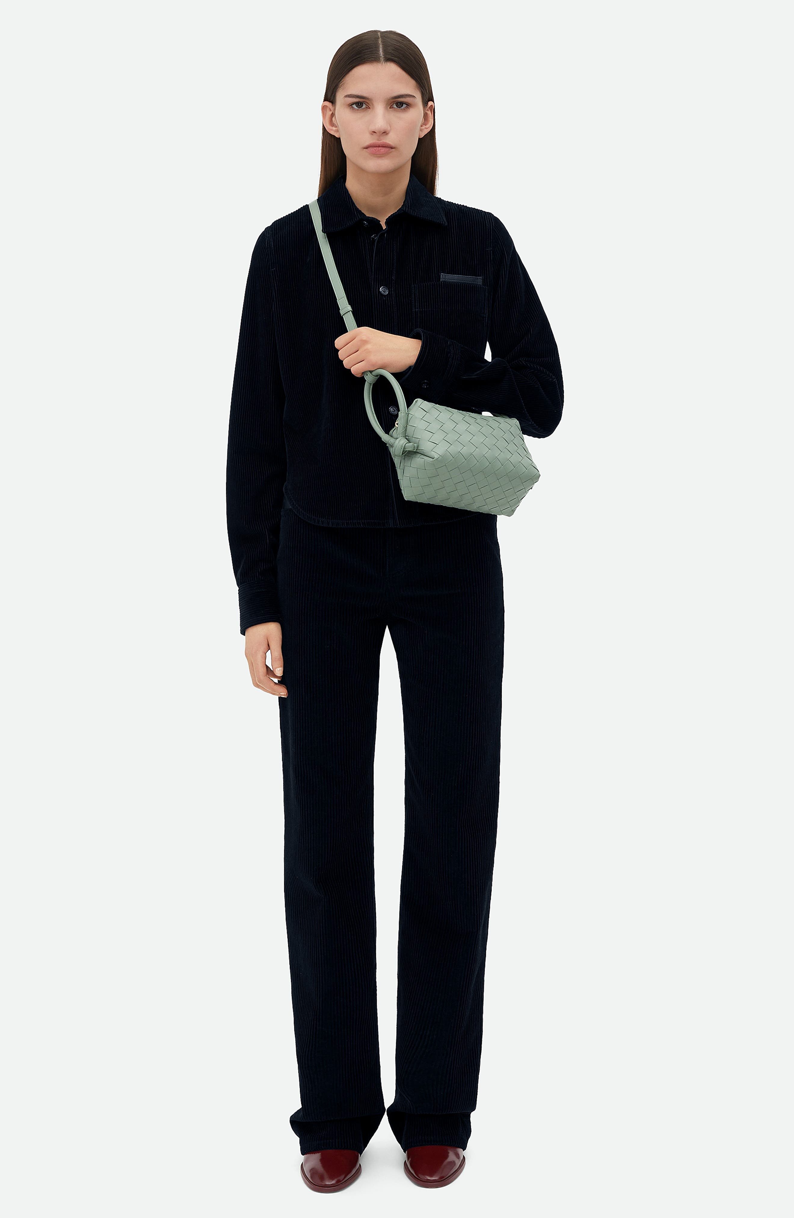 Small Loop Intrecciato Leather Crossbody Bag - 2