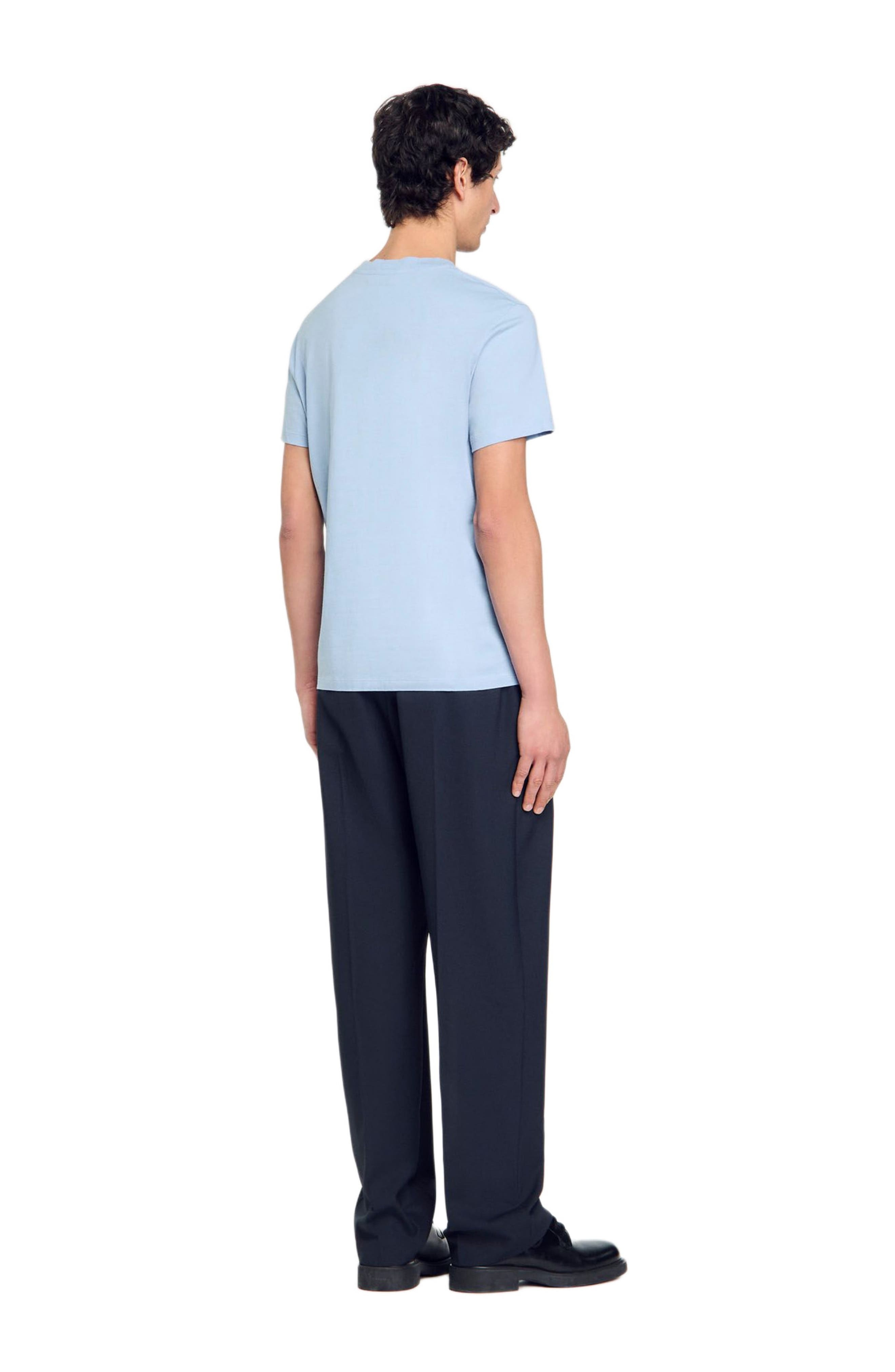SANDRO Cotton T-shirt in Blue Sky at Nordstrom - 2