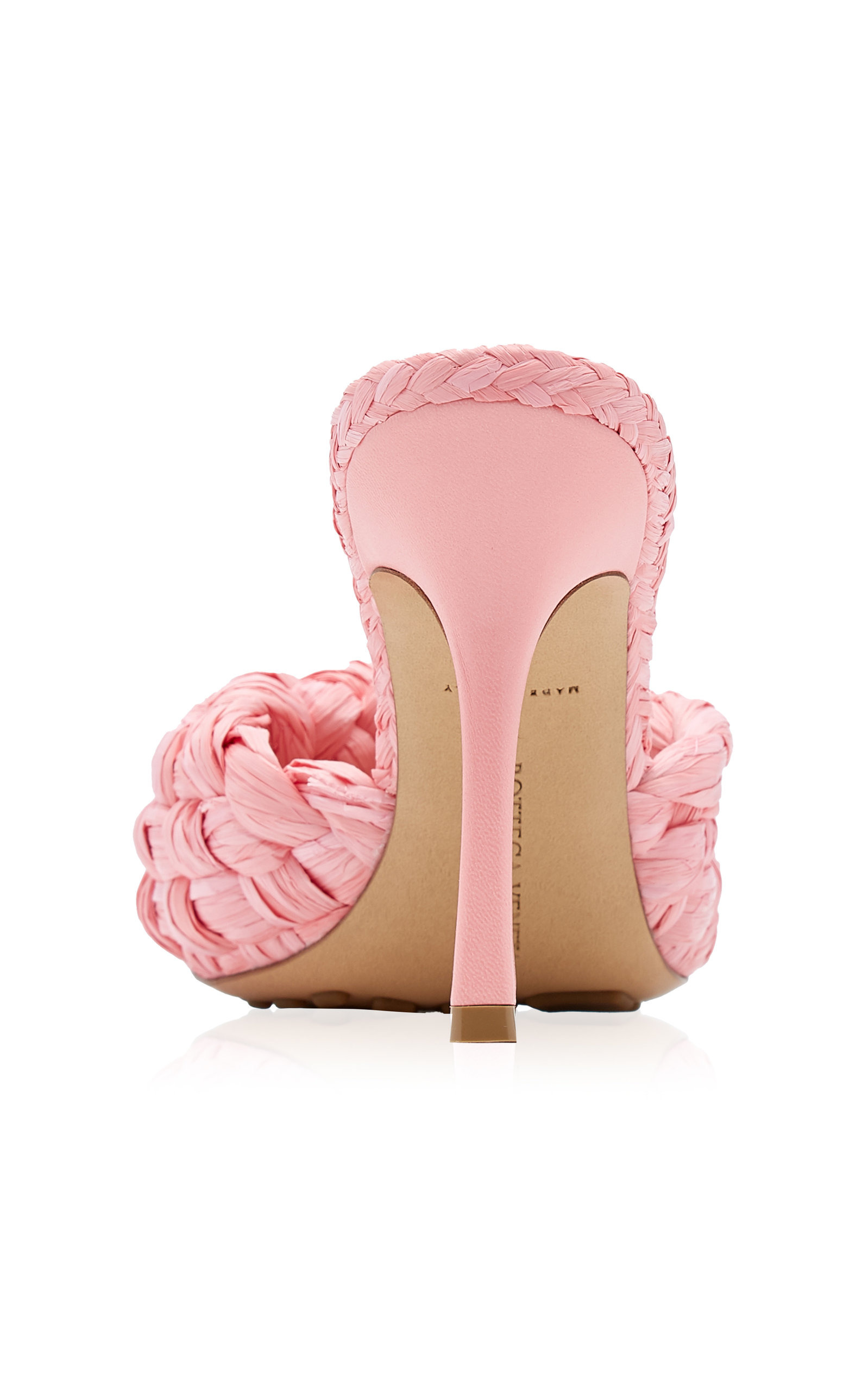 Stretch Raffia Sandals pink - 6