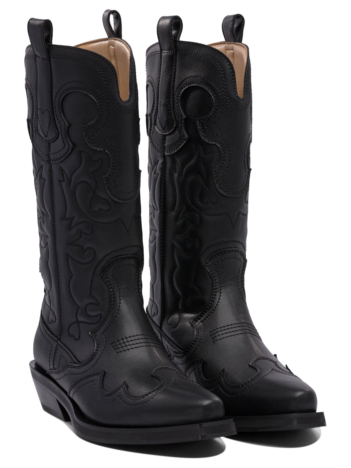 Ganni Embroidered Western Boots - 2