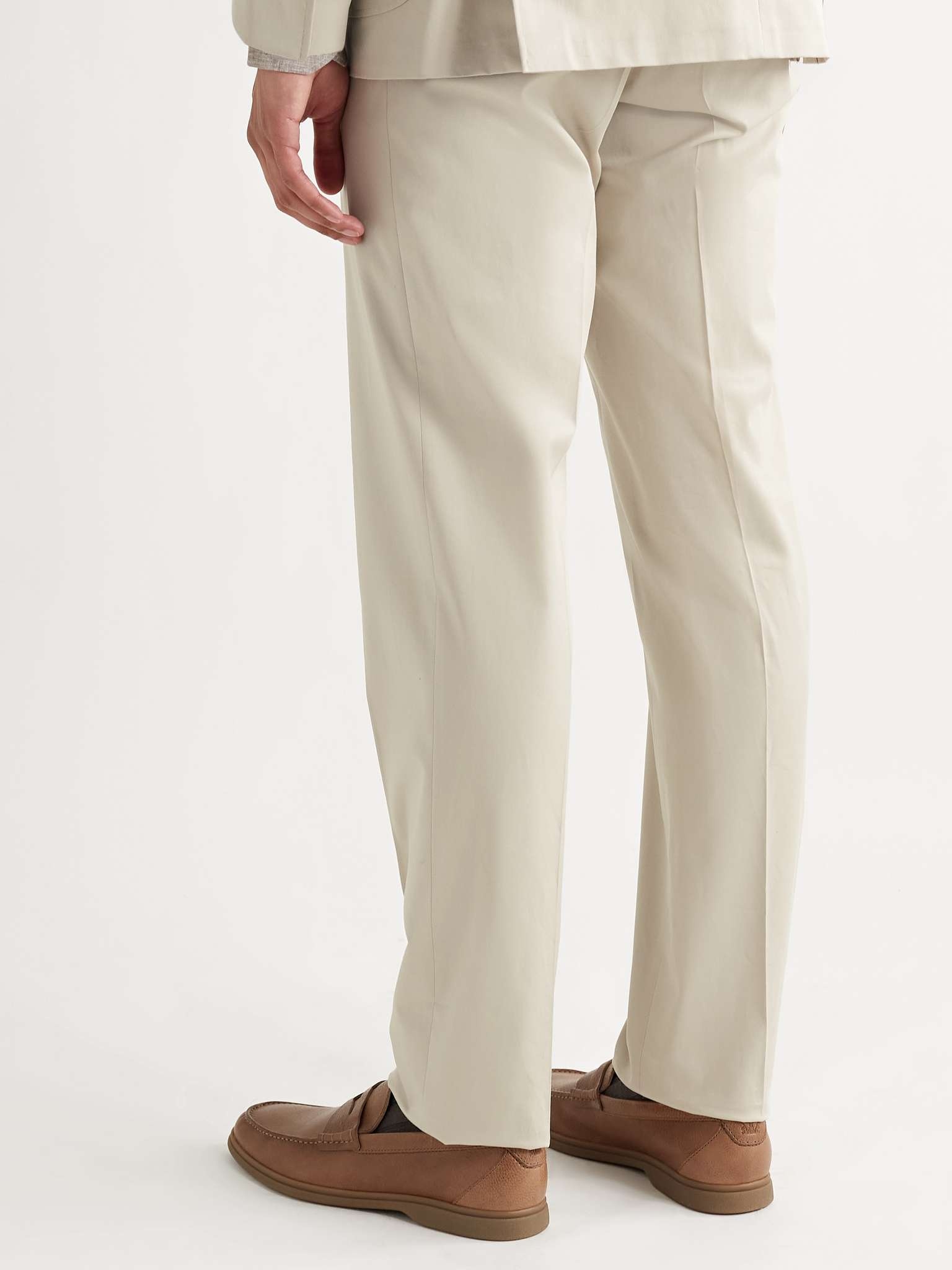 Slim-Fit Cotton-Blend Twill Suit Trousers - 4