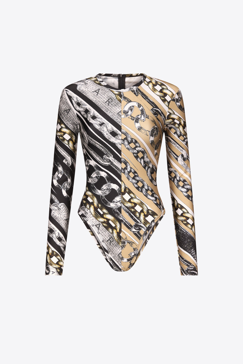 CHAIN PRINTED BODYSUIT 1