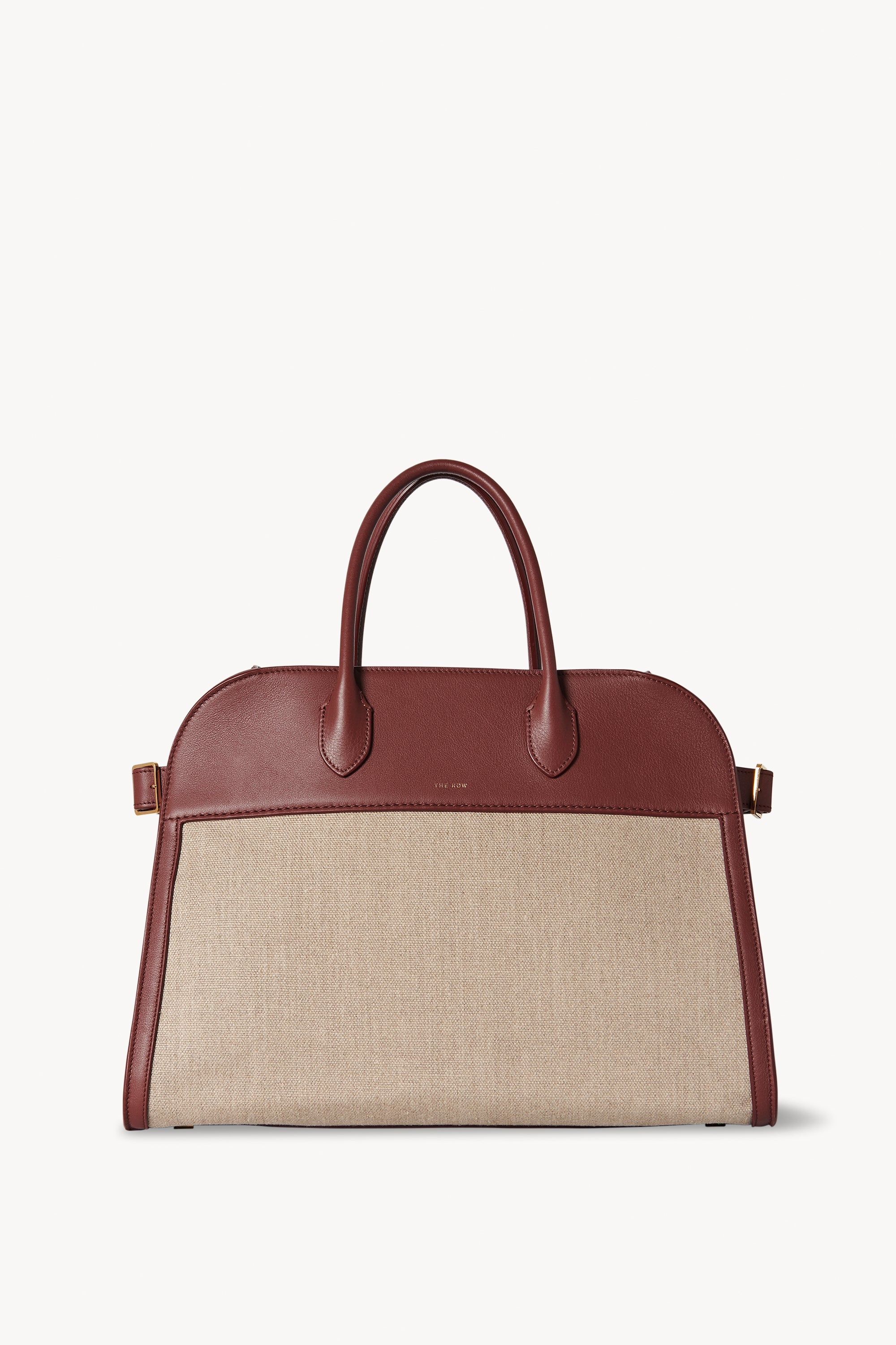 The Row Soft Margaux 15 Bag in Canvas and Leather | REVERSIBLE
