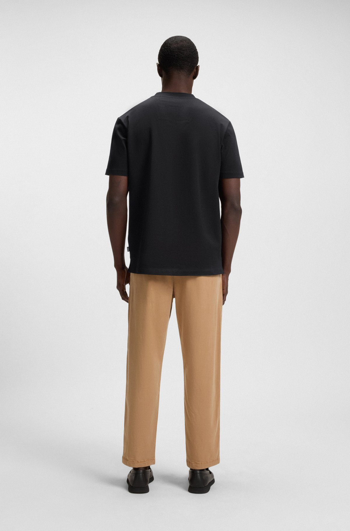 MERCERIZED-COTTON T-SHIRT WITH MICRO PATTERN - 5