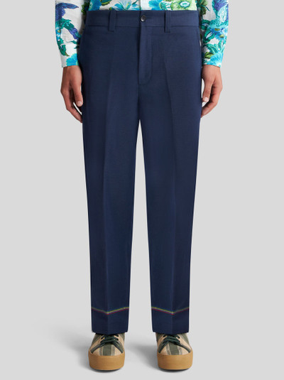 Etro LINEN AND COTTON TROUSERS outlook