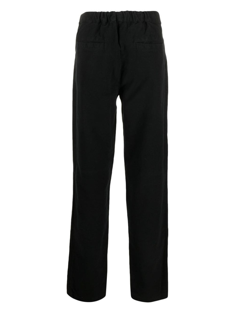 Aspesi pleated straight-leg cotton trousers outlook