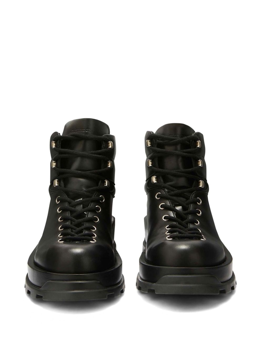Jil Sander lace-up leather ankle boots | REVERSIBLE