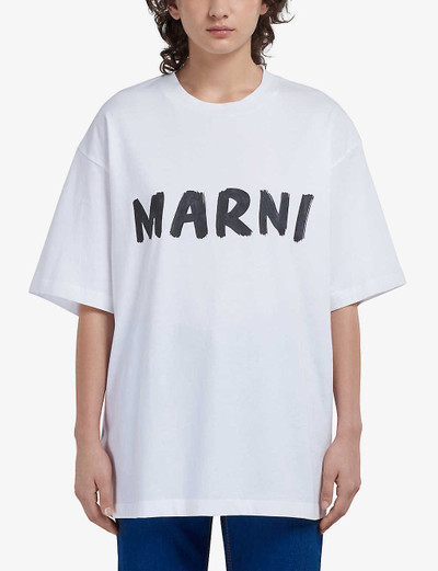 Marni Boxy-fit logo-print cotton T-shirt outlook