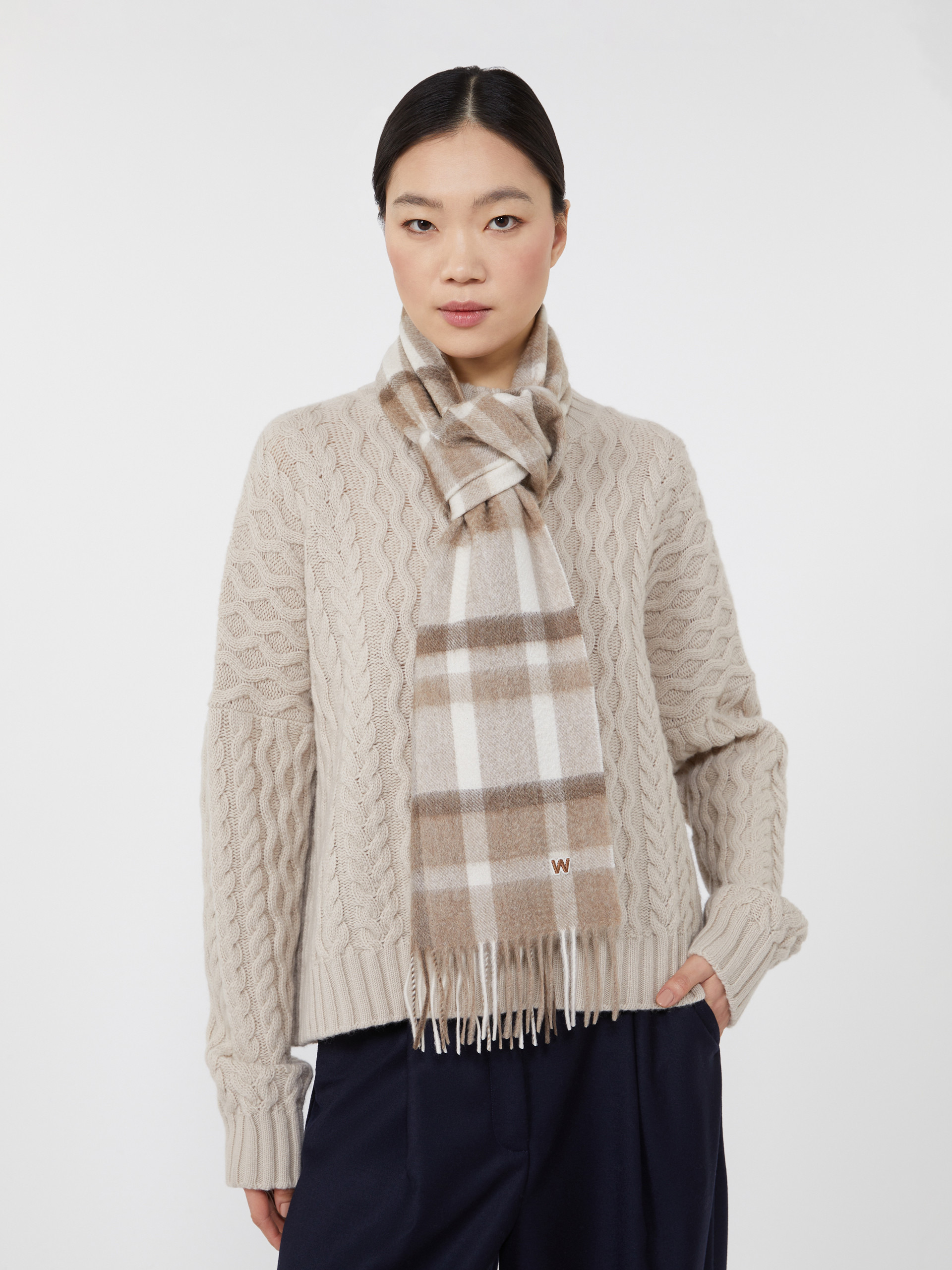 CATONE Jacquard cashmere scarf - 4