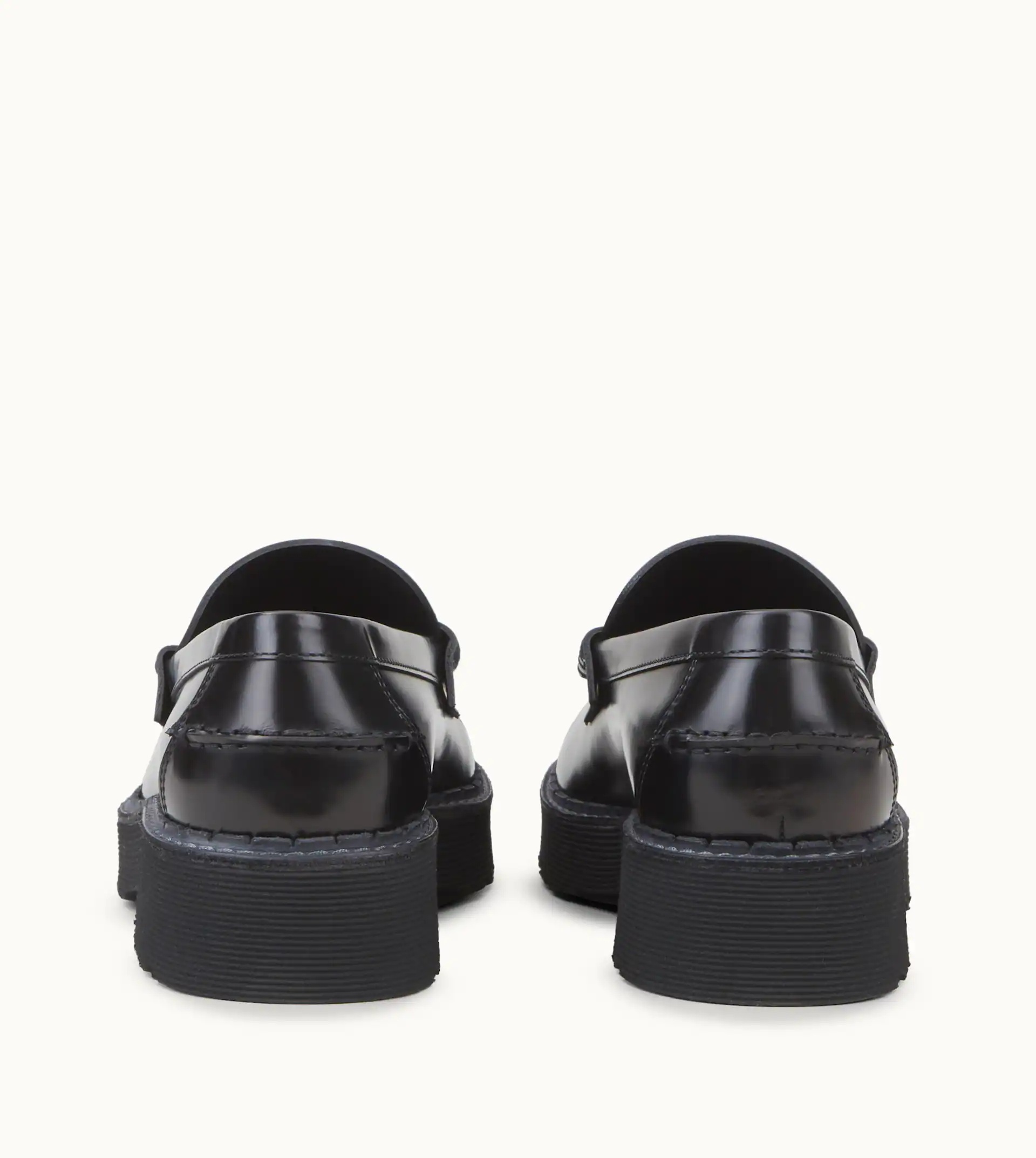 LOAFERS IN LEATHER - BLACK - 3