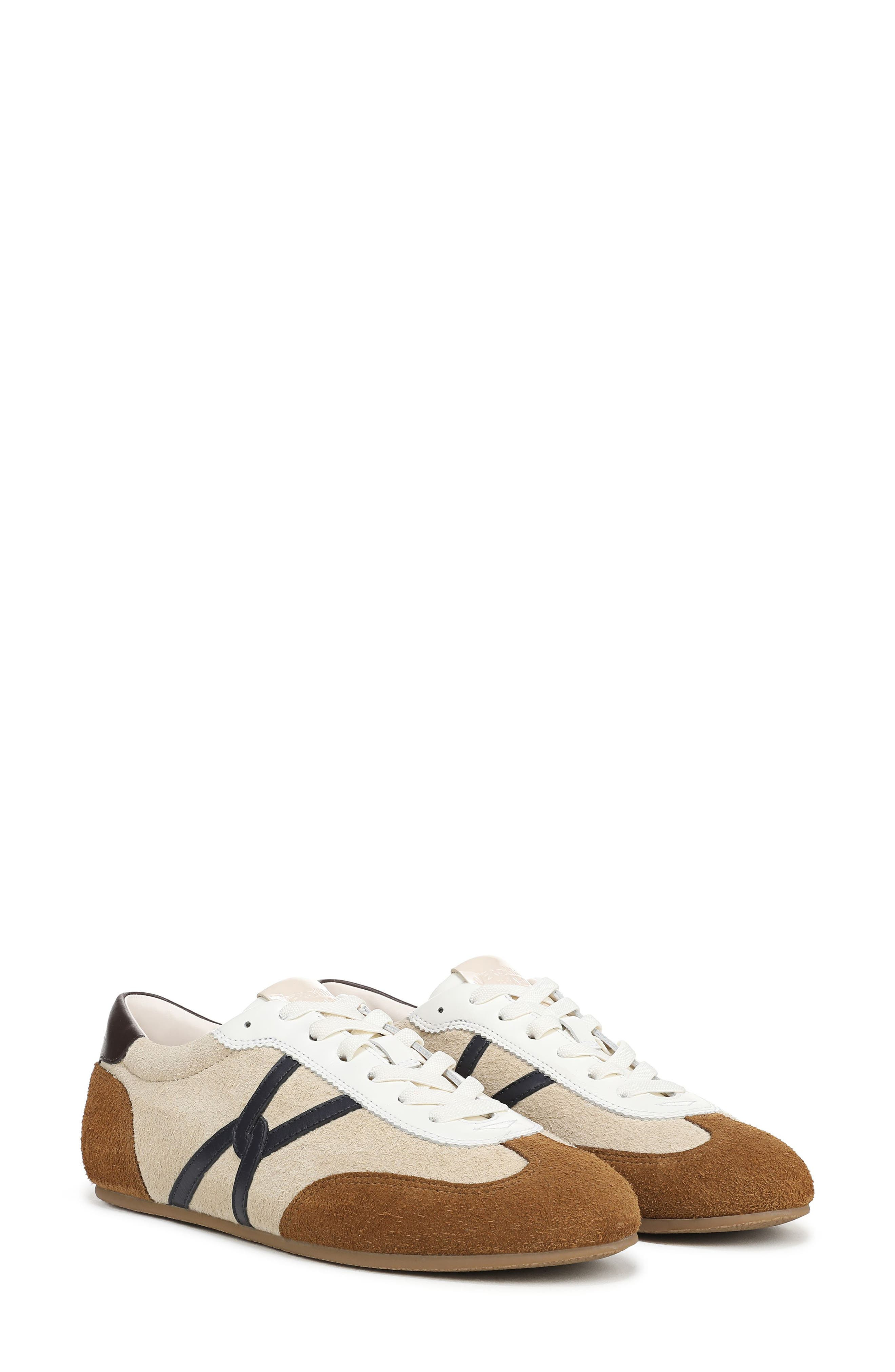 Veronica Beard Riviera Sneaker in Sand/Hazelwood/Black at Nordstrom - 8