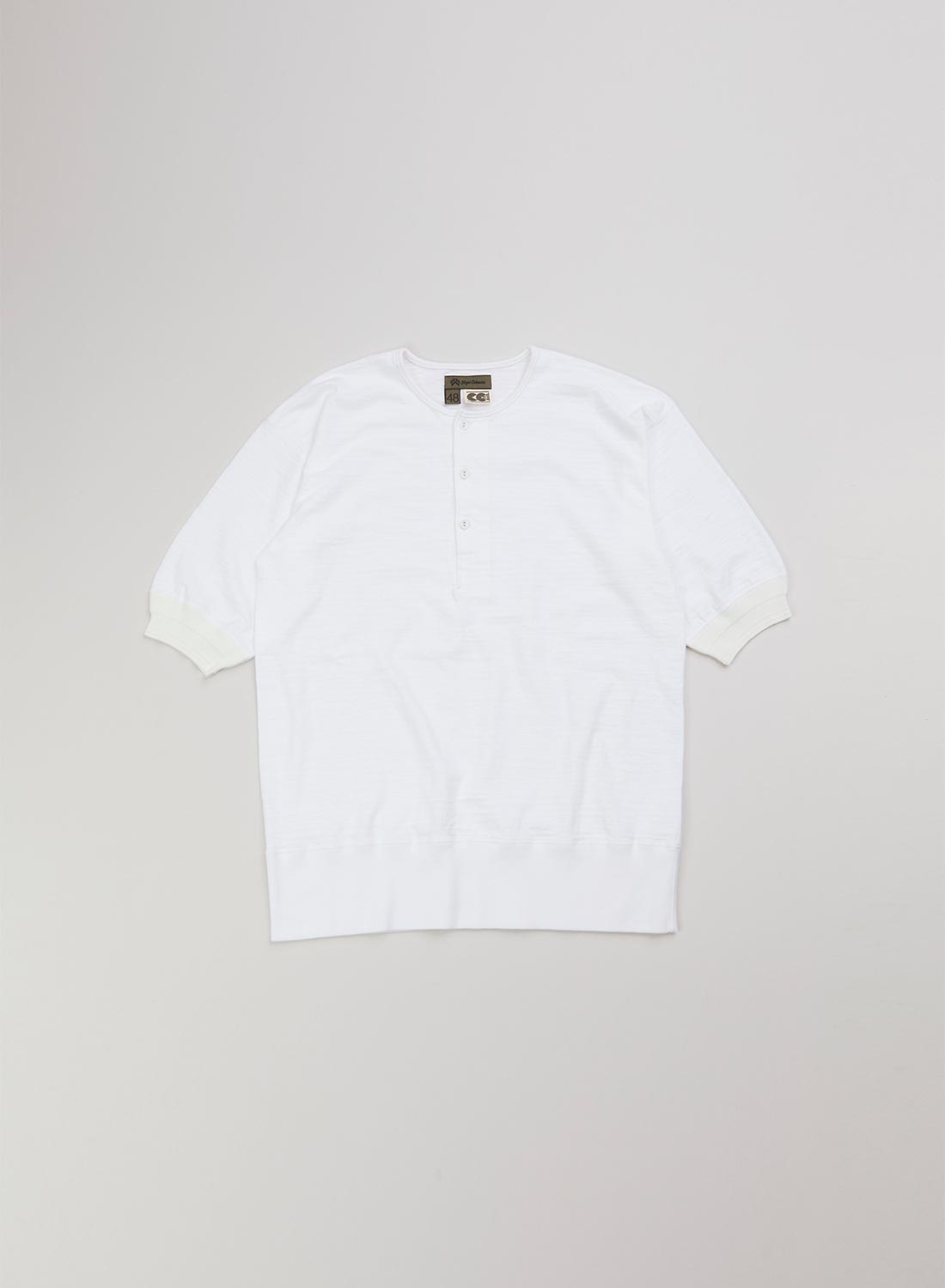 CC22 Henley Neck Shirt in Off White - 1