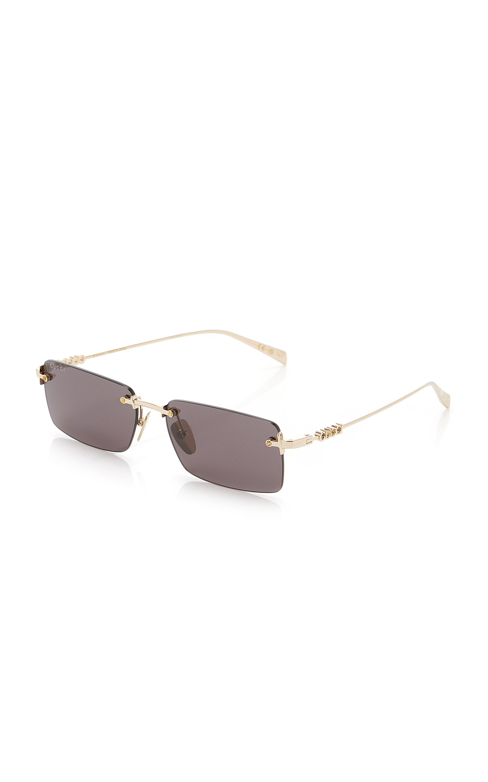Square-Frame Metal Sunglasses grey - 2