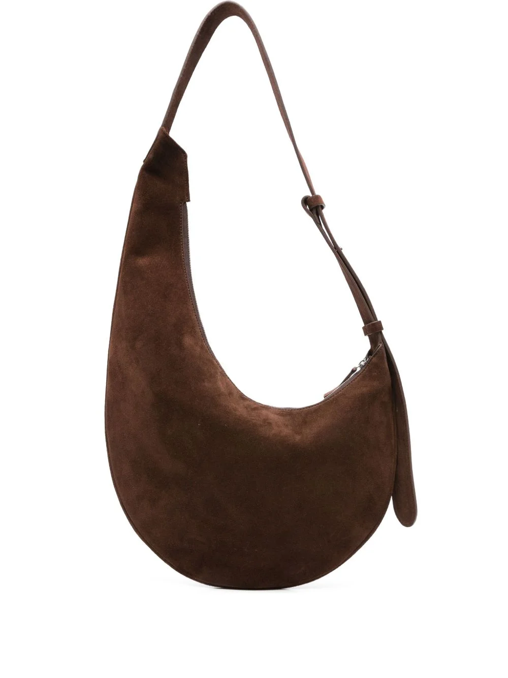 suede crescent tote bag - 1