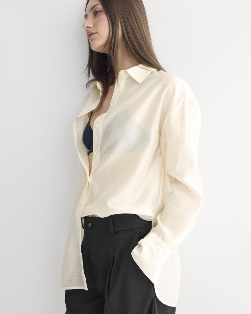 OVERSIZED SHIRT IN COTTON-SILK ORGANZA 7