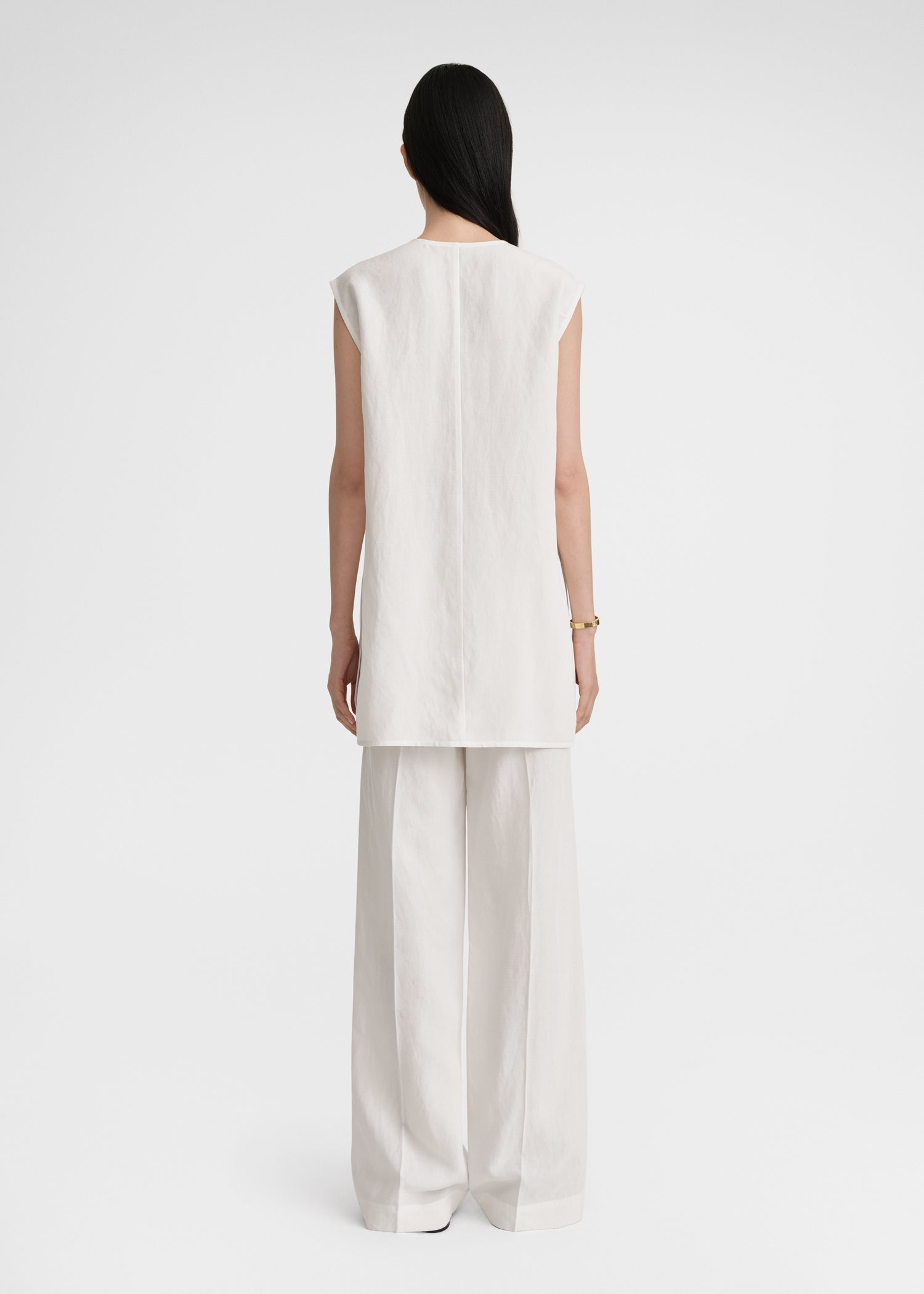 Fluid V-neck top off white - 4