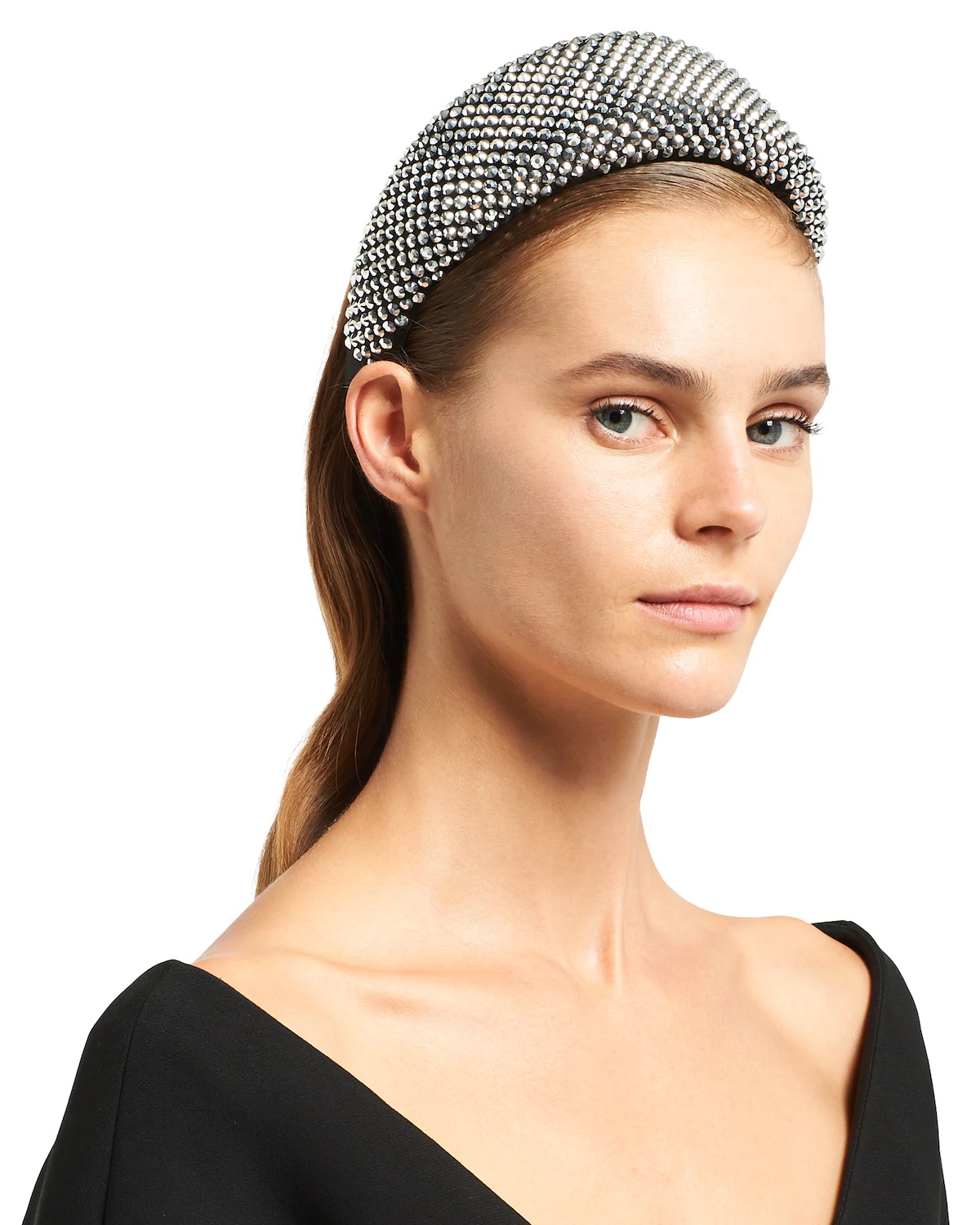 Embellished satin headband - 2