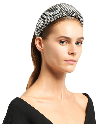 Prada Embellished satin headband outlook