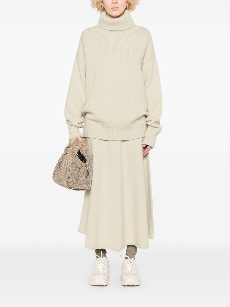 extreme cashmere high-waisted draped skirt outlook