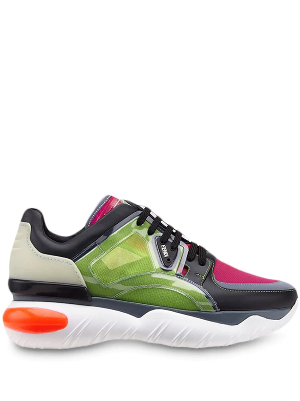 wavy sole sneakers - 1