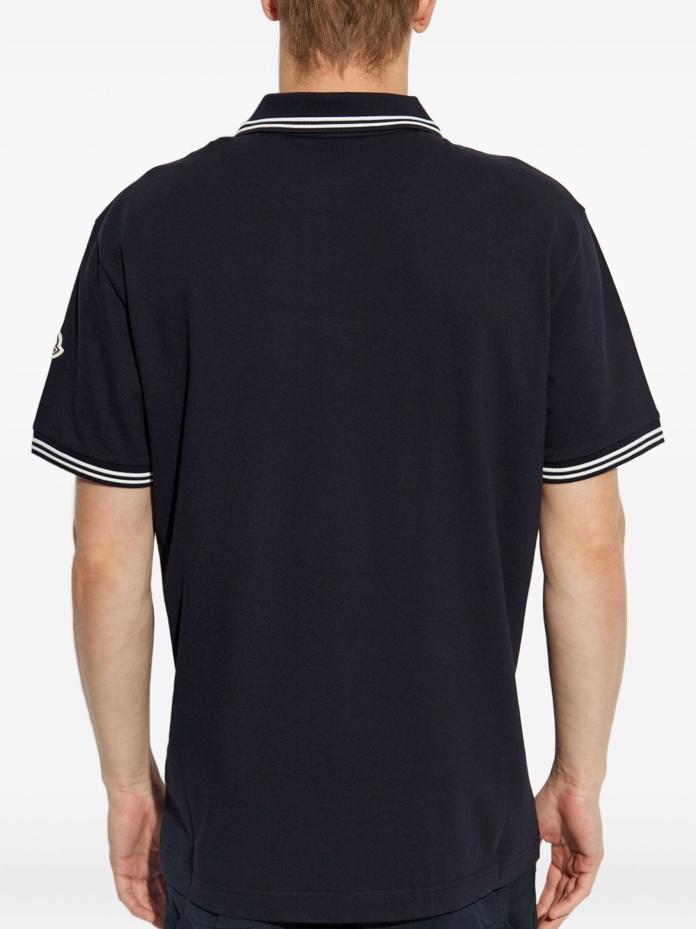 embroidered-logo polo shirt - 4