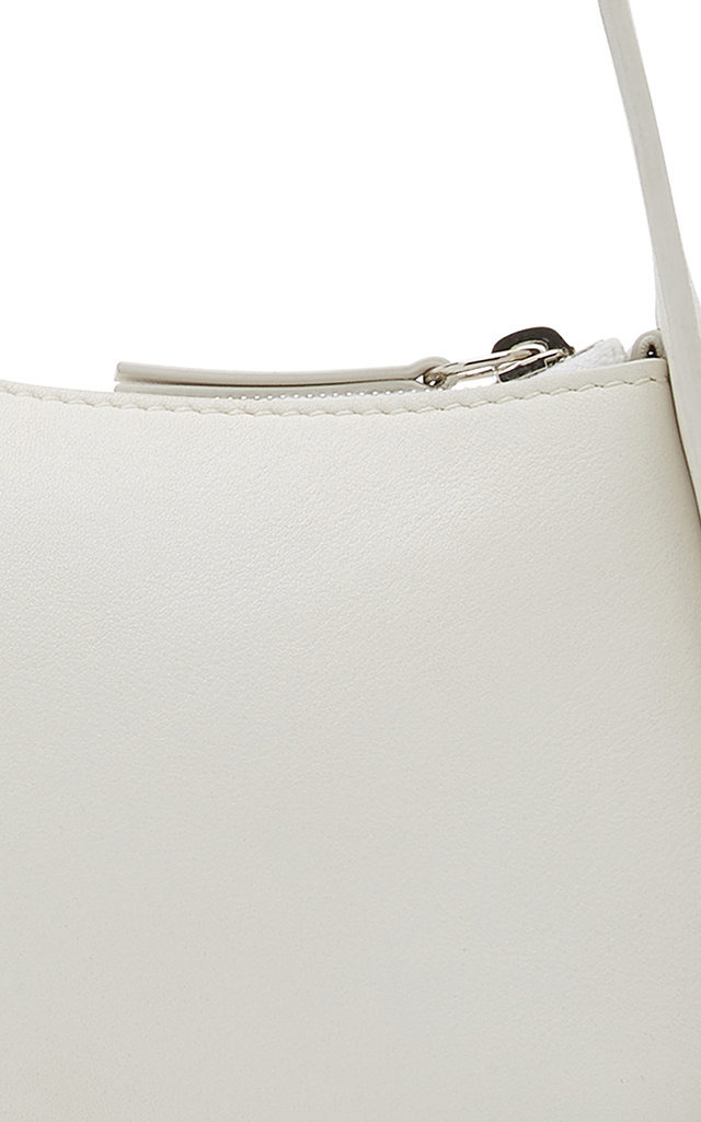 Half Moon Leather Bag ivory - 8