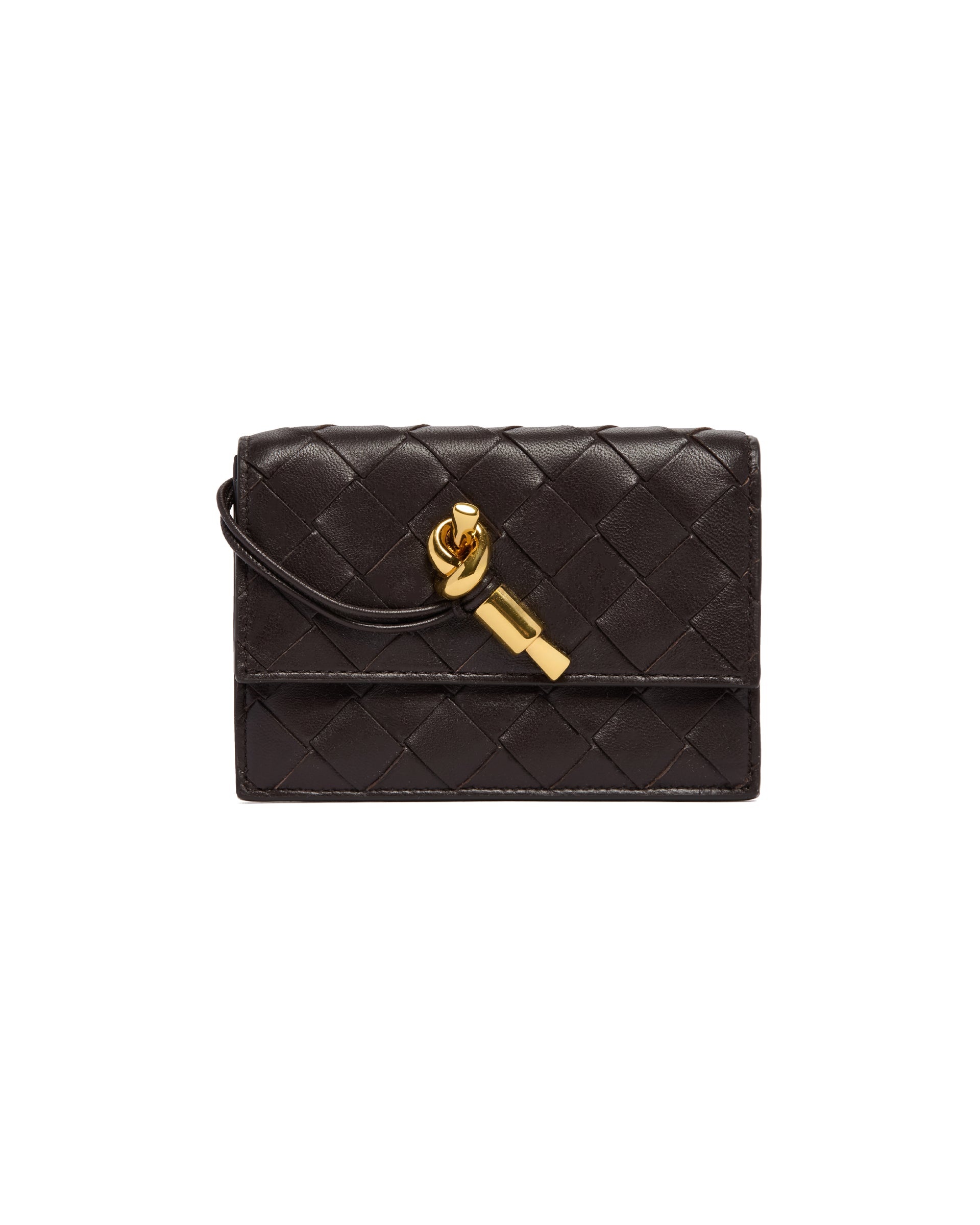 Brown Leather Andiamo Cardholder - 2