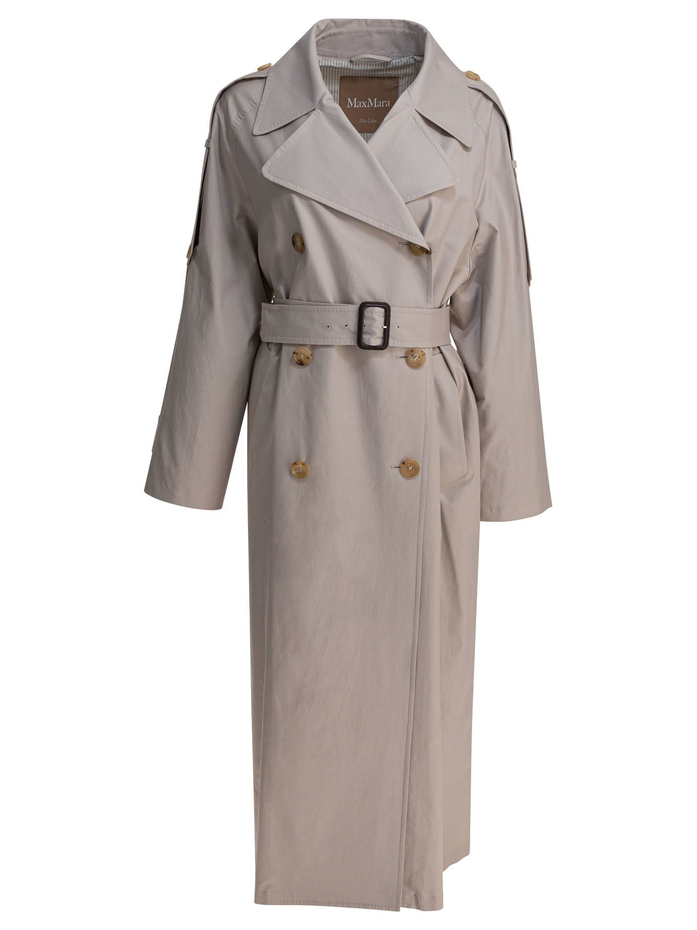 Max Mara The Cube - Max Mara The Cube Double-breasted Cotton Twill Trench Coat - 1