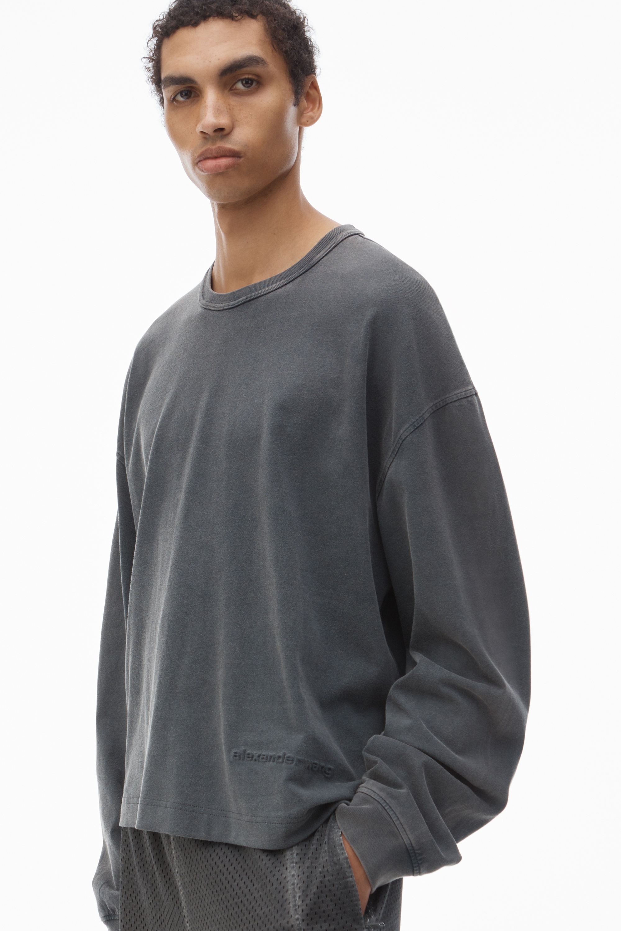 Men's Long-Sleeve Tee in Cotton Jersey - 3