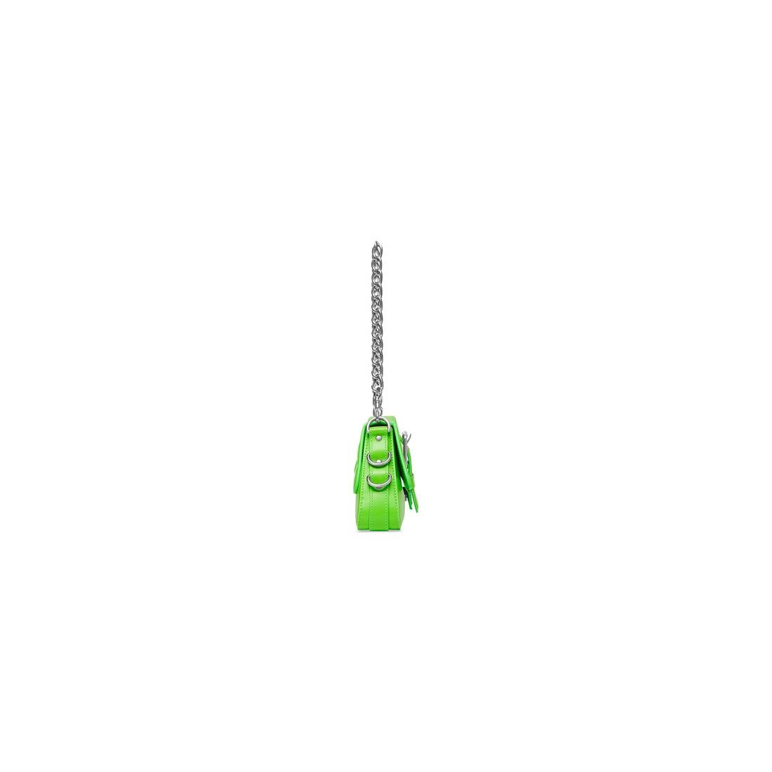 Women's Lindsay Small Shoulder Bag With Strap  in Bright Green - 4