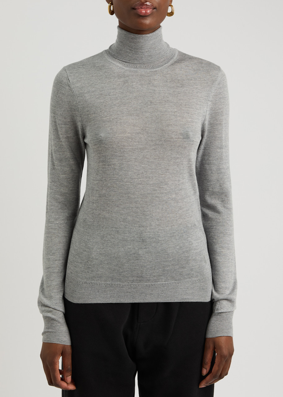 Saint Laurent Cassandre Fine-knit Wool Jumper - 2
