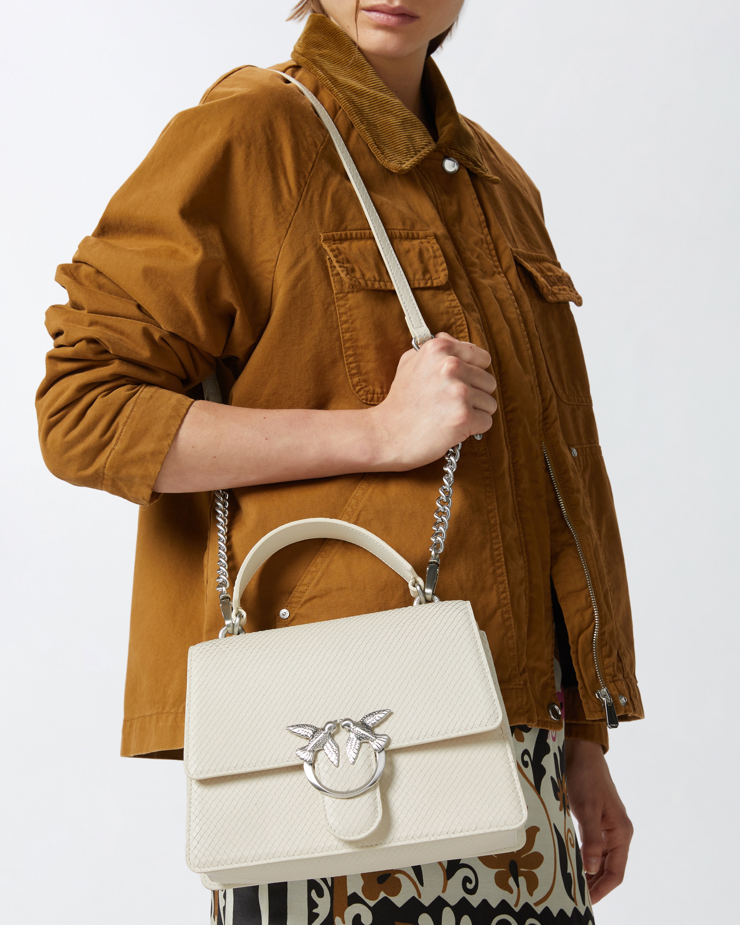 PYTHON-PRINT LOVE BAG HANDBAG - 6