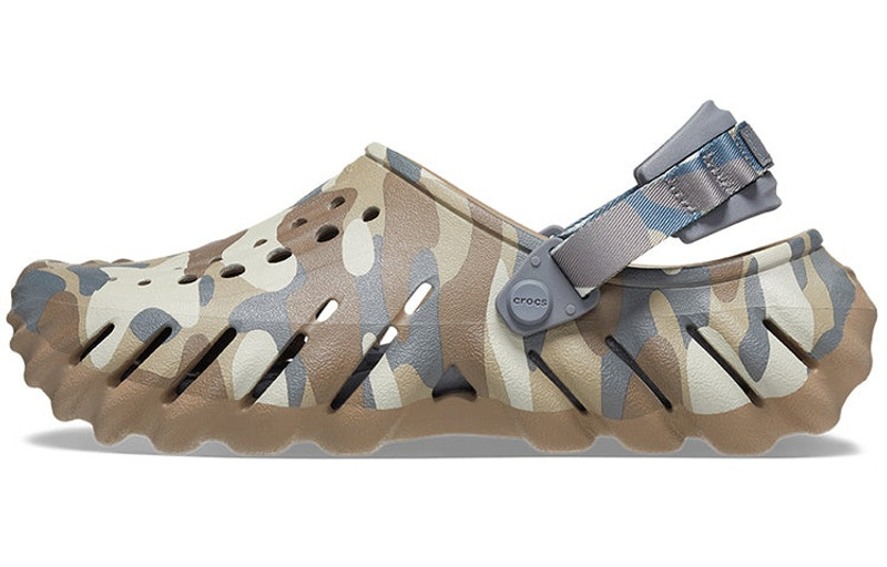 crocs Crocs Echo Camo Redux Clog 'Charcoal Camo Green' 209134-025 outlook