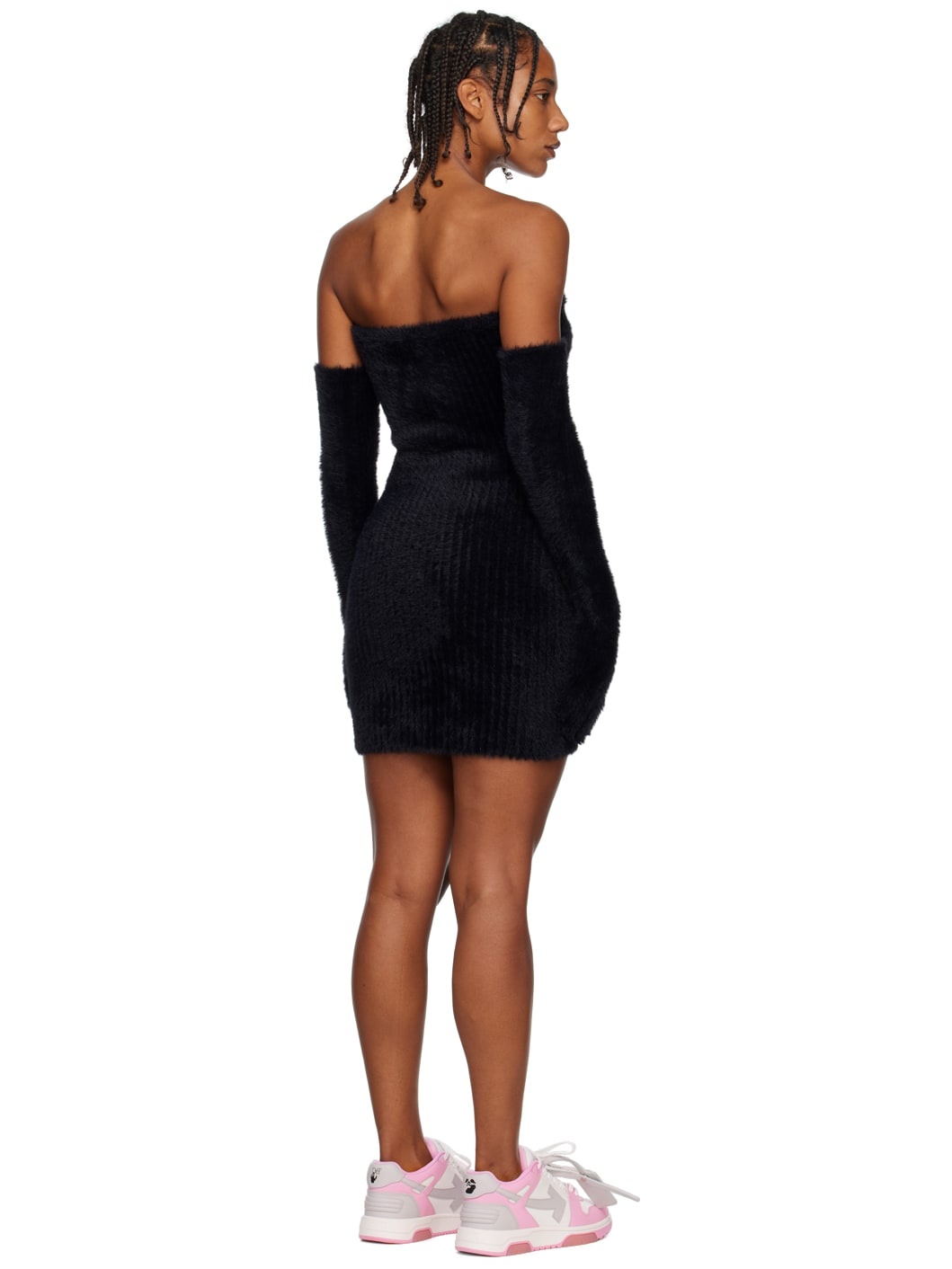 Black Gloves Minidress - 3
