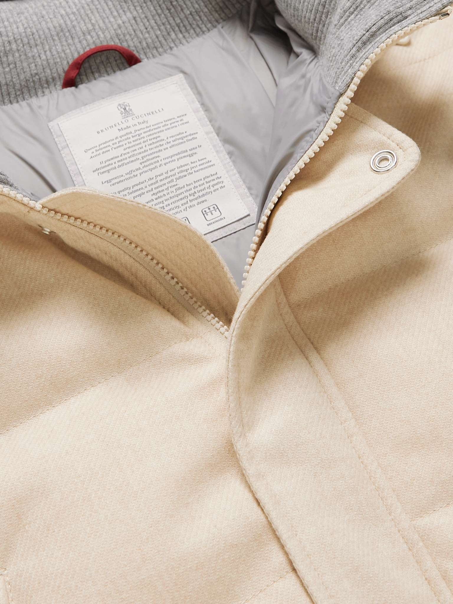 Quilted Wool-Blend Twill Hooded Down Parka - 5