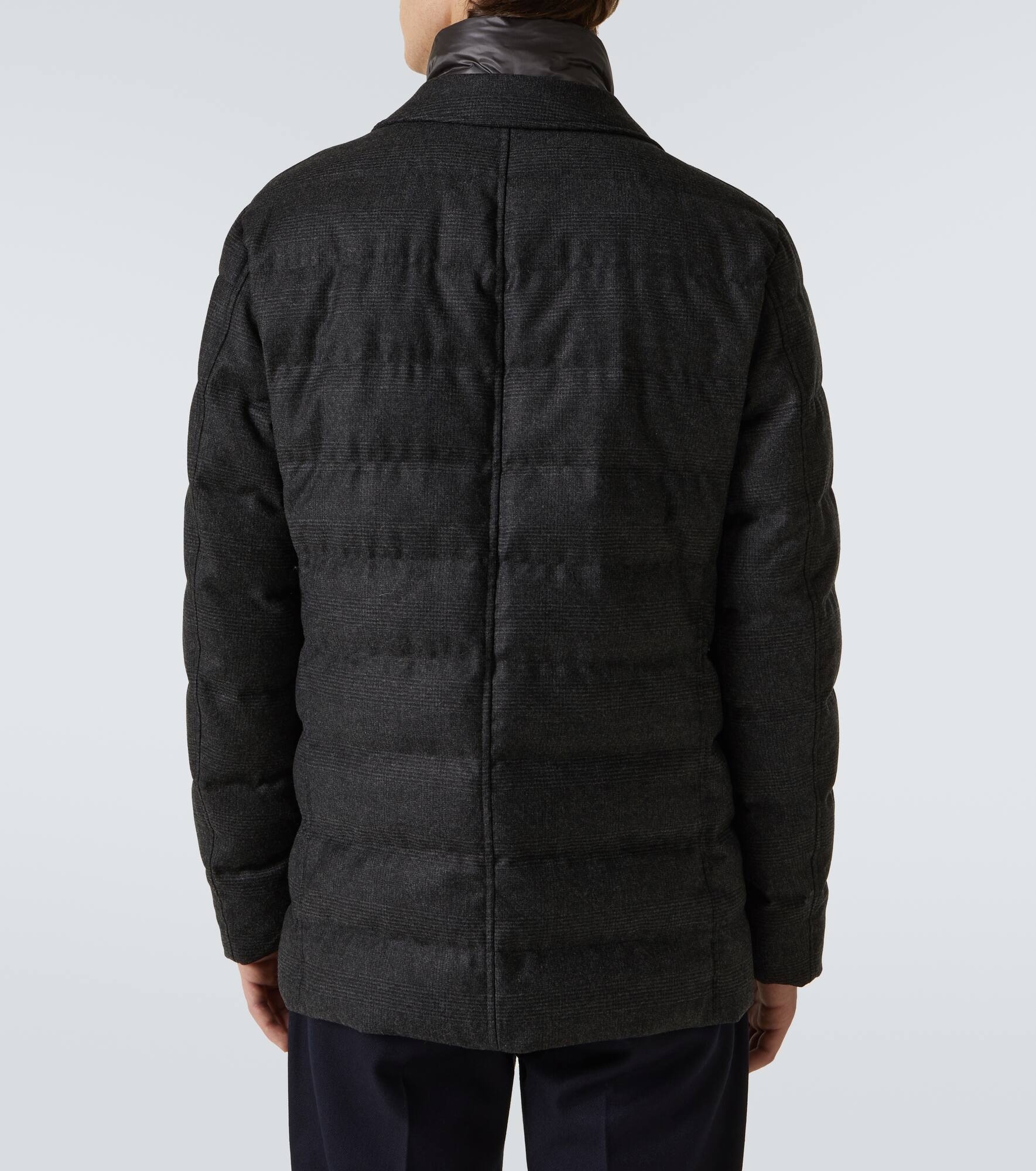 Convertible wool and cashmere down blazer - 4