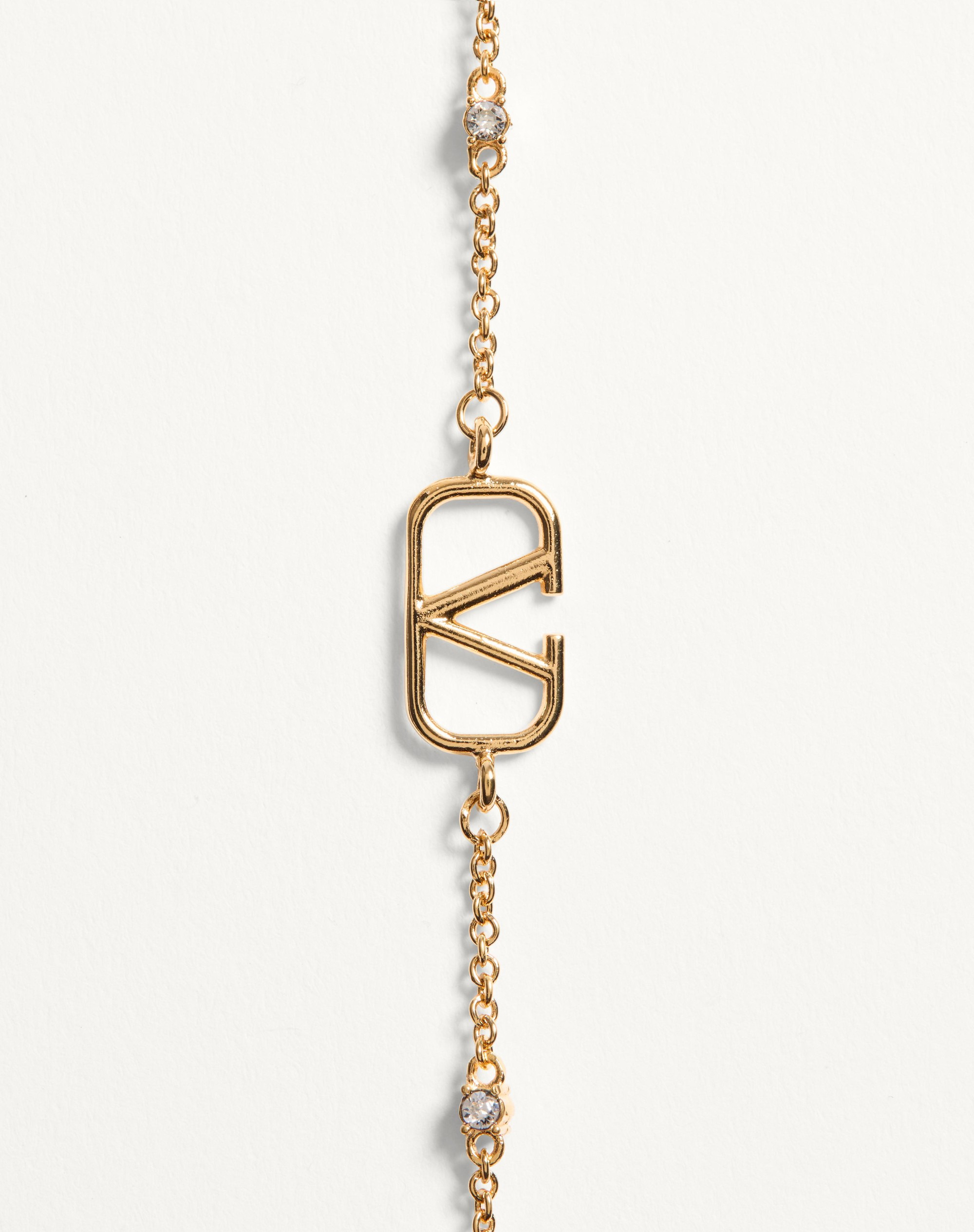 VLOGO SIGNATURE METAL AND SWAROVSKI® CRYSTAL BRACELET - 2