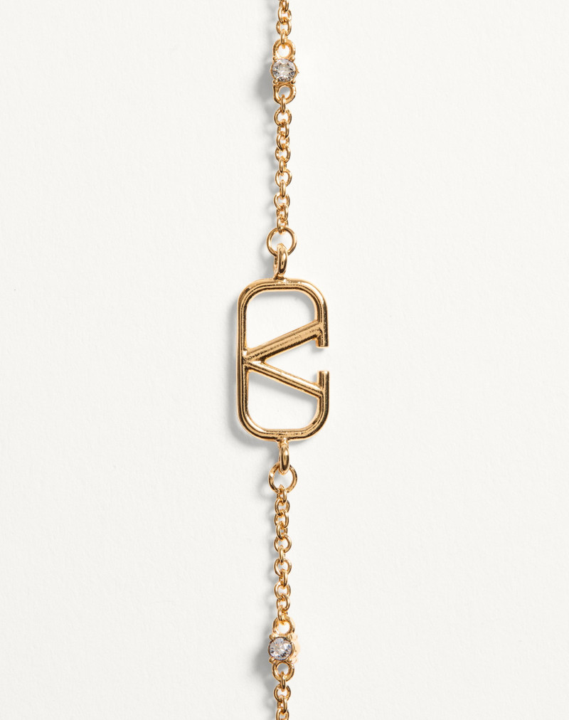 Valentino VLOGO SIGNATURE METAL AND SWAROVSKI® CRYSTAL BRACELET outlook