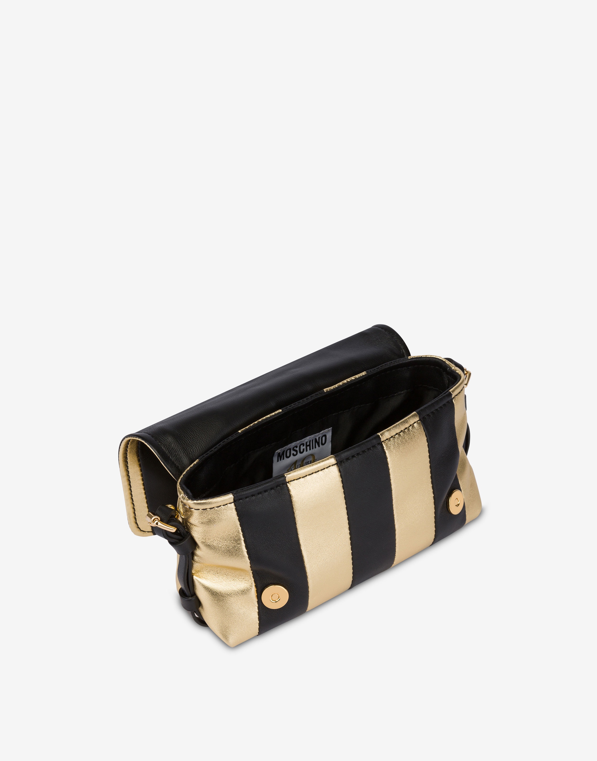 PATCHWORK STRIPES SHOULDER BAG - 3